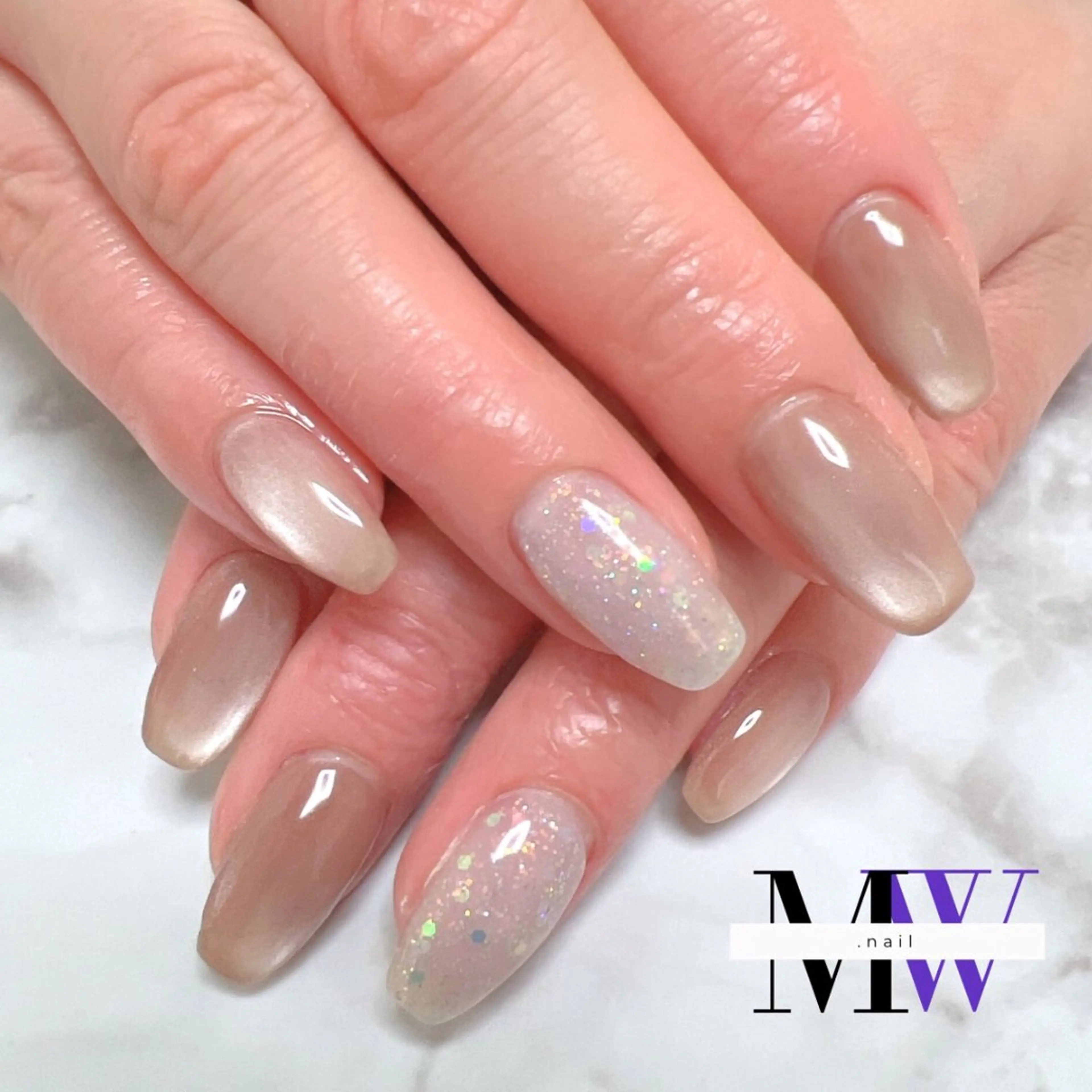 ネイル マグネットネイル ハンドネイル MW .nailのネイルデザイン