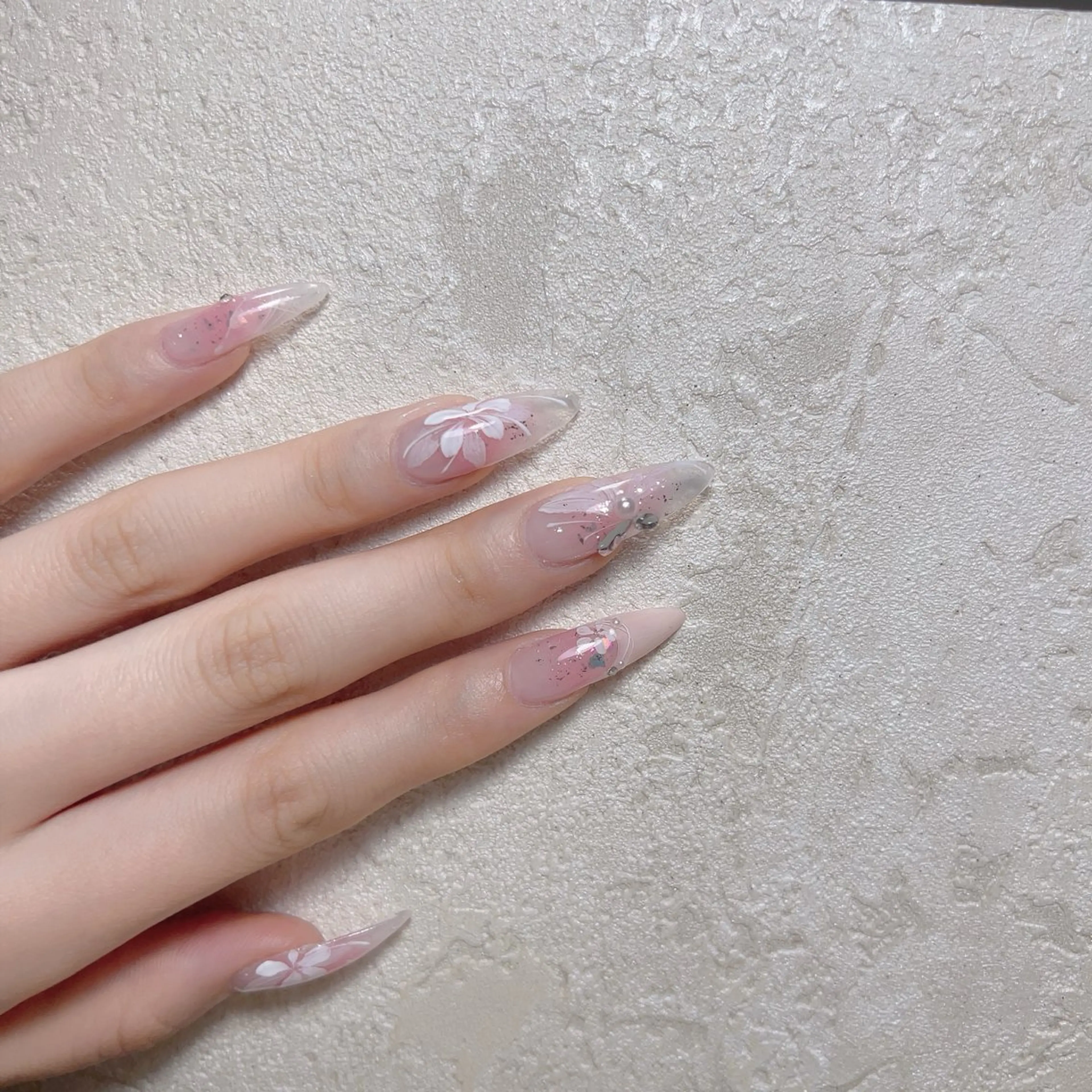 ネイル ハンドネイル ハンドケア 🎀Pink ピンク🎀のネイルデザイン