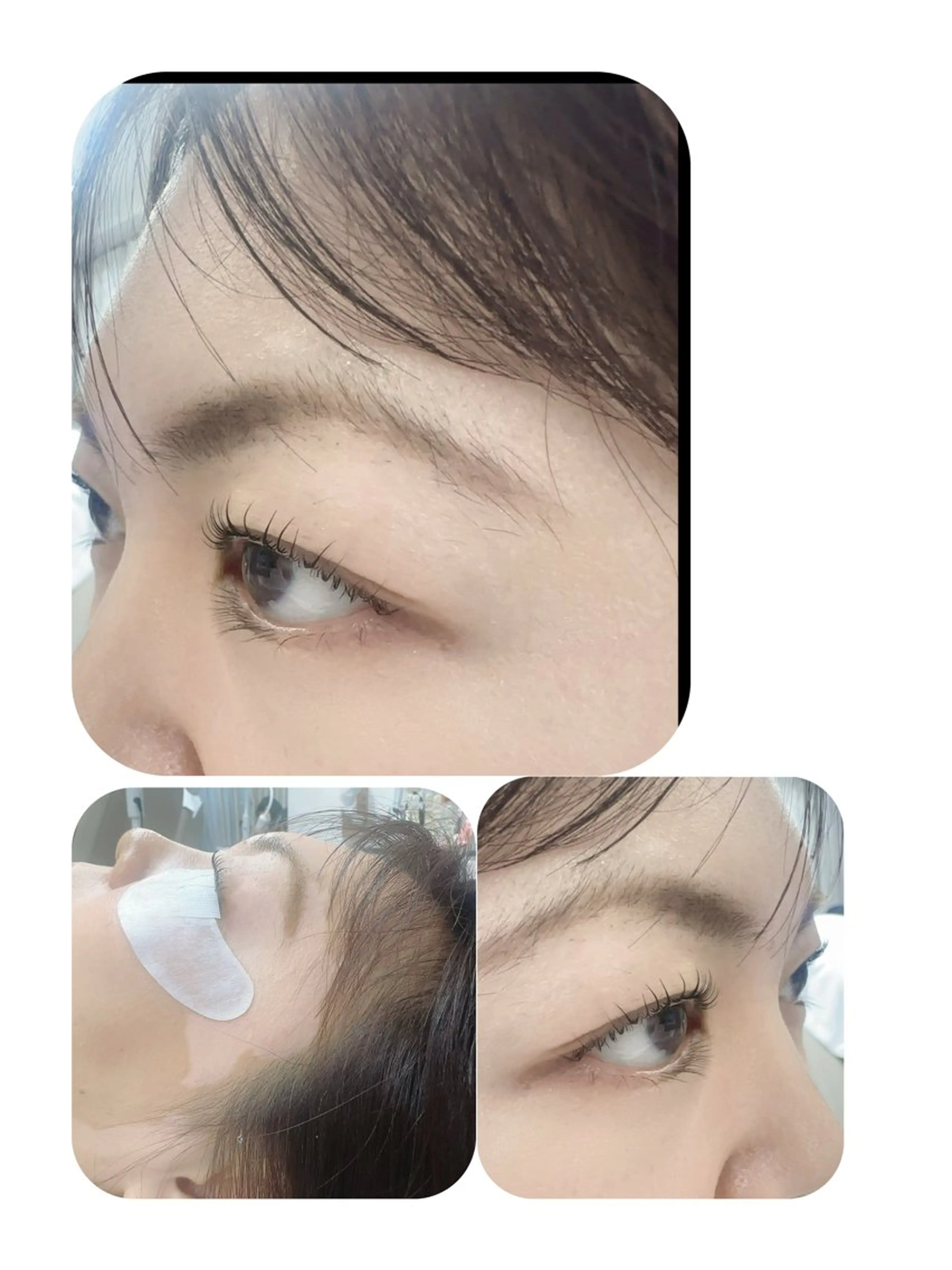 マツエク・マツパ ナチュラル 一重×まつ毛パーマ マツパ Rili 新大久保のマツエク・マツパデザイン