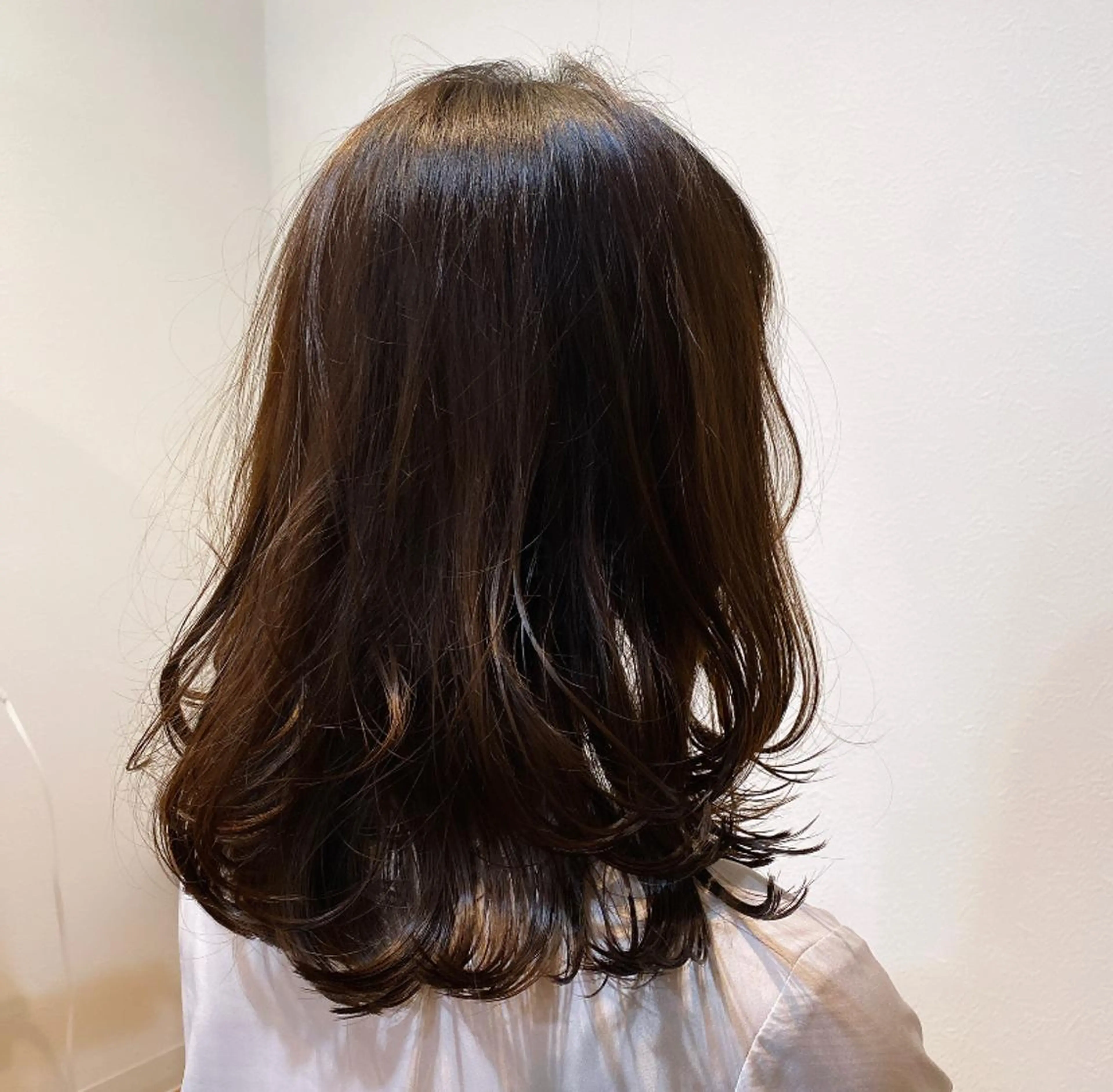 ミディアム レイヤーカット カット トリートメント ✨髪質改善／艶カラー harunaのヘアスタイル