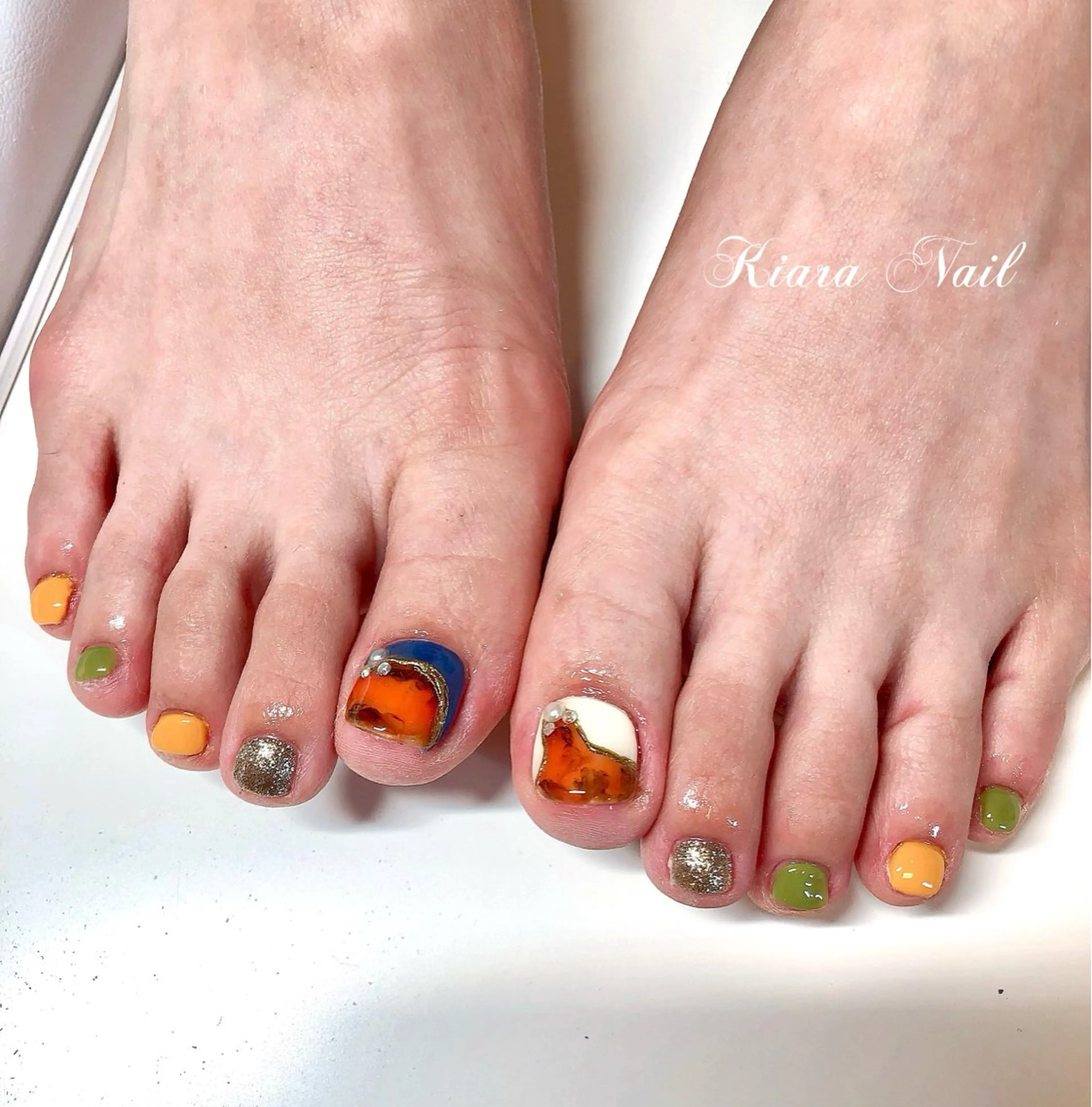 ネイル フットネイル 🍭Kiara Nail🍭のネイルデザイン