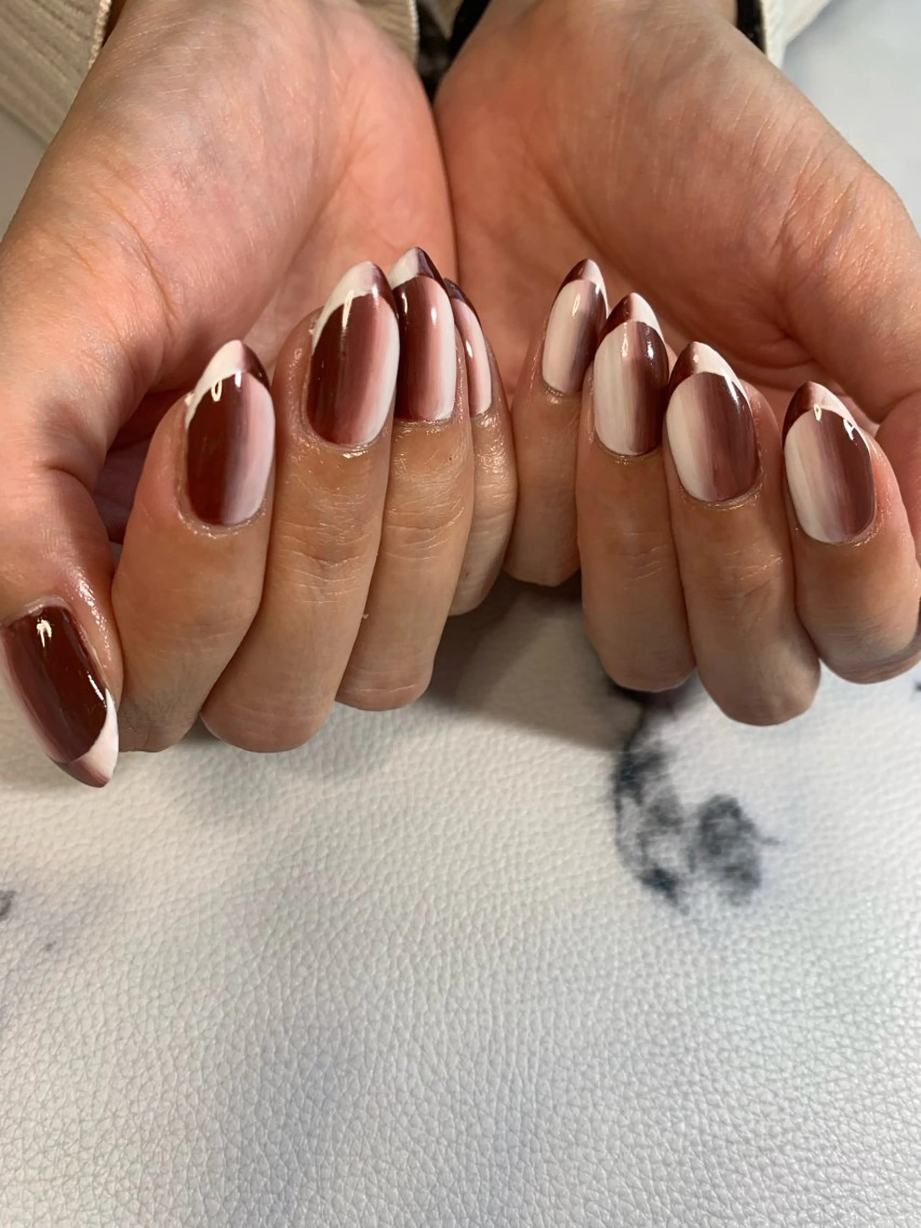 ネイル フレンチネイル オンブレフレンチ 北川 恭子のネイルデザイン