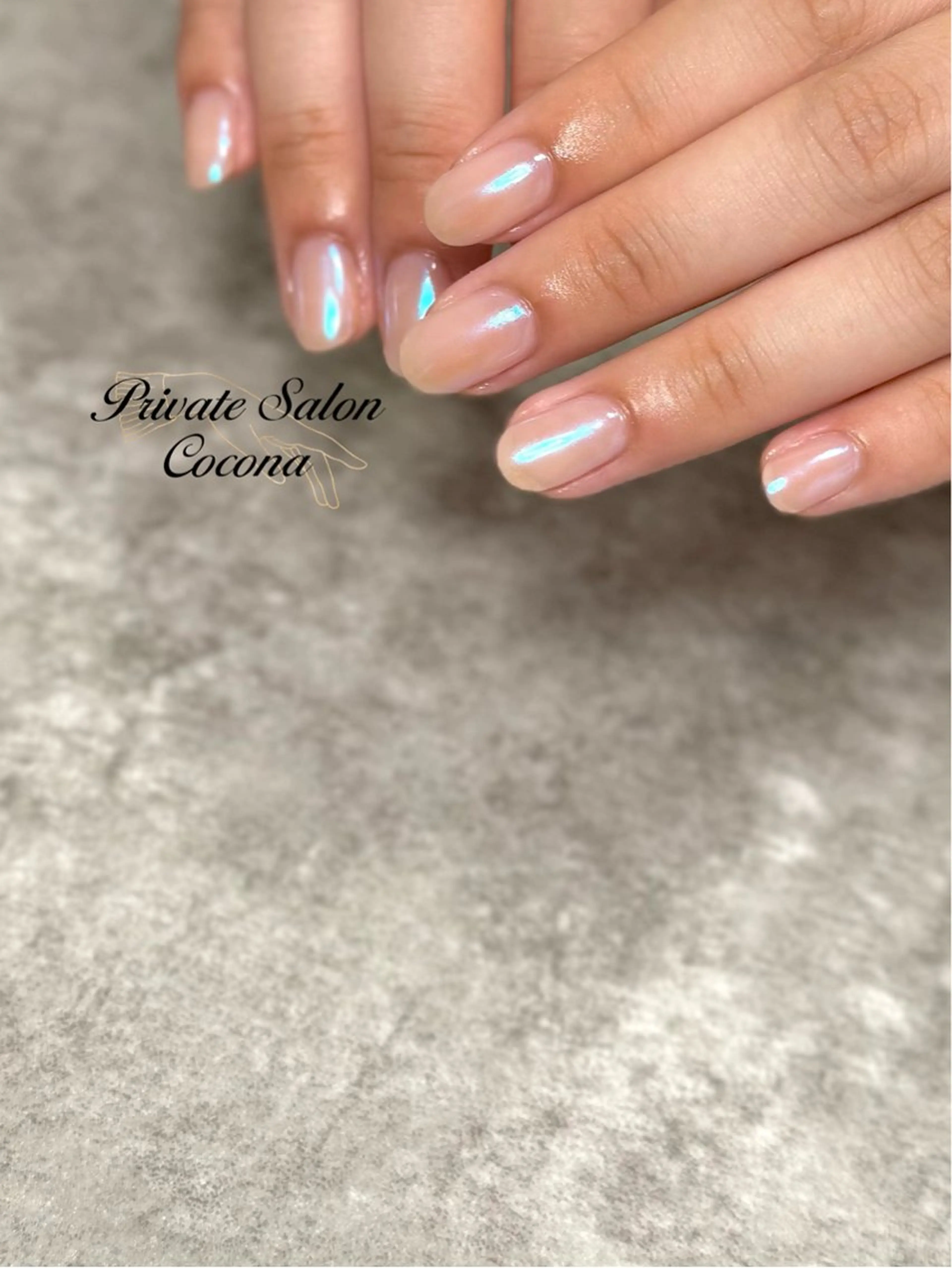 ネイル オーロラネイル ハンドネイル プライベートサロン nailcoconaのネイルデザイン