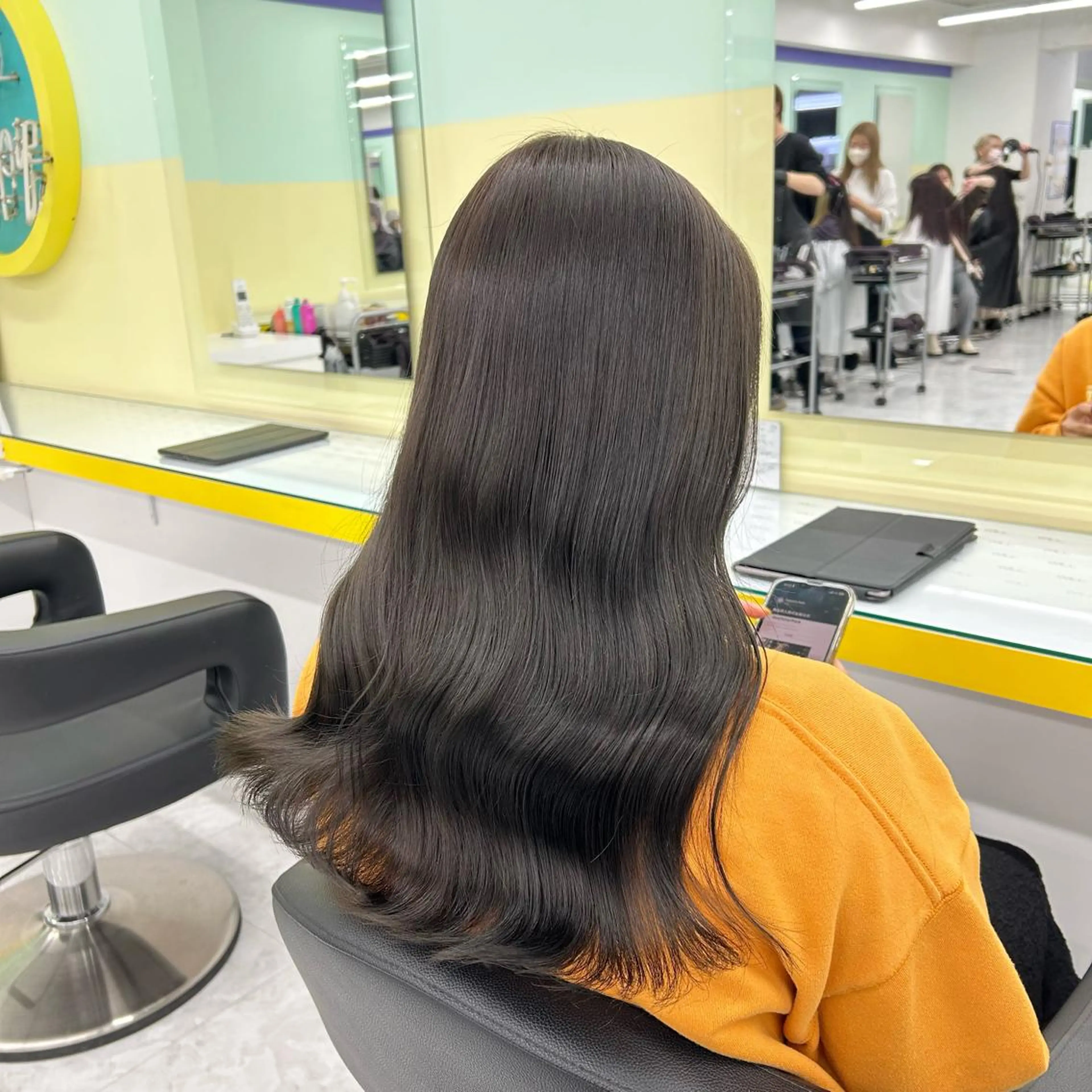 セミロング カラー ヘアアレンジ GOTODAY shair salon 横浜mare店所属・透明感抜群カラー mai🍑♡のヘアスタイル