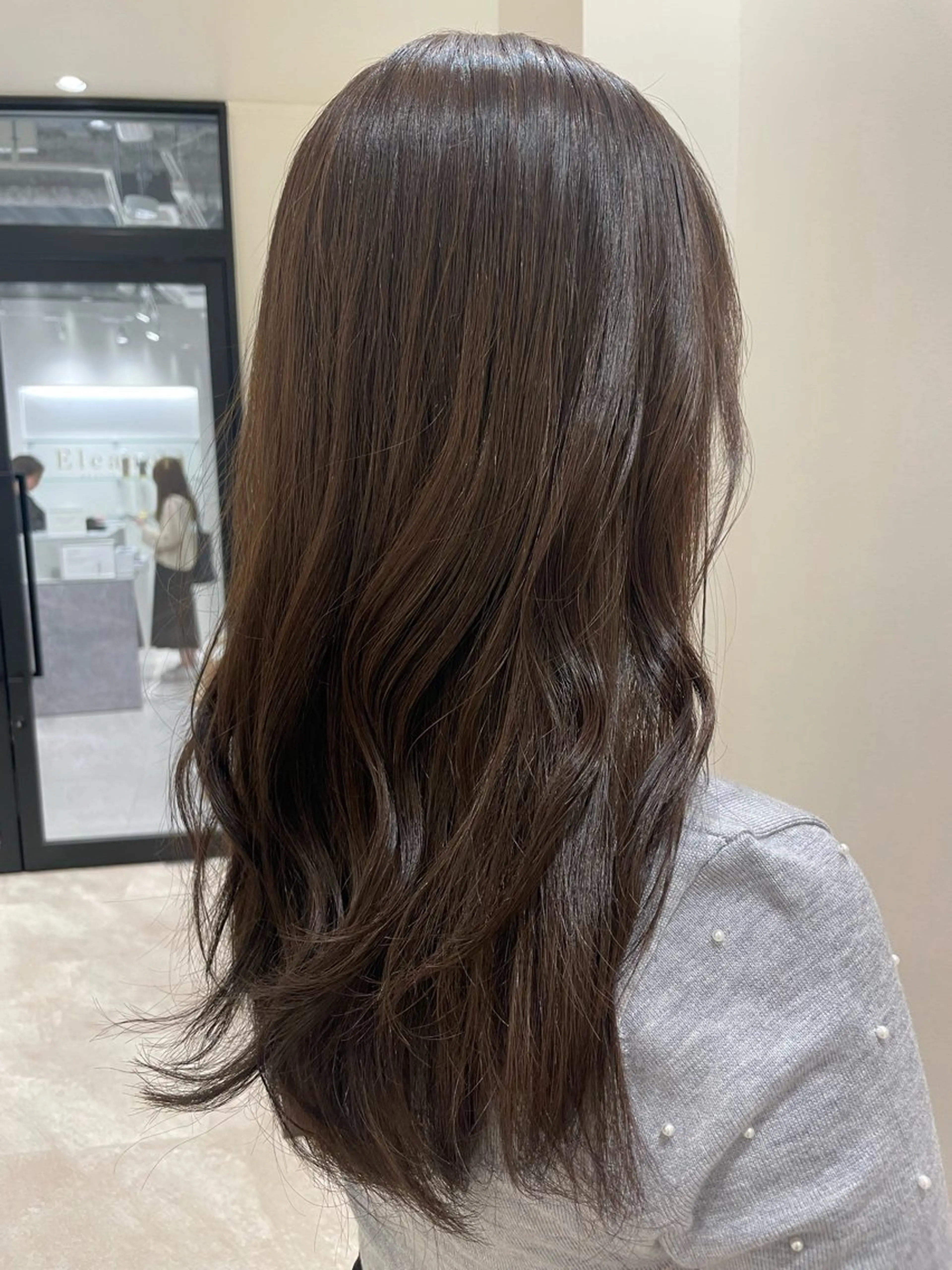 セミロング カラー ベージュカラー オリーブベージュ カット ヘアカラー トリートメント ヘッドスパ miyu/完全個室 /髪質改善のヘアスタイル