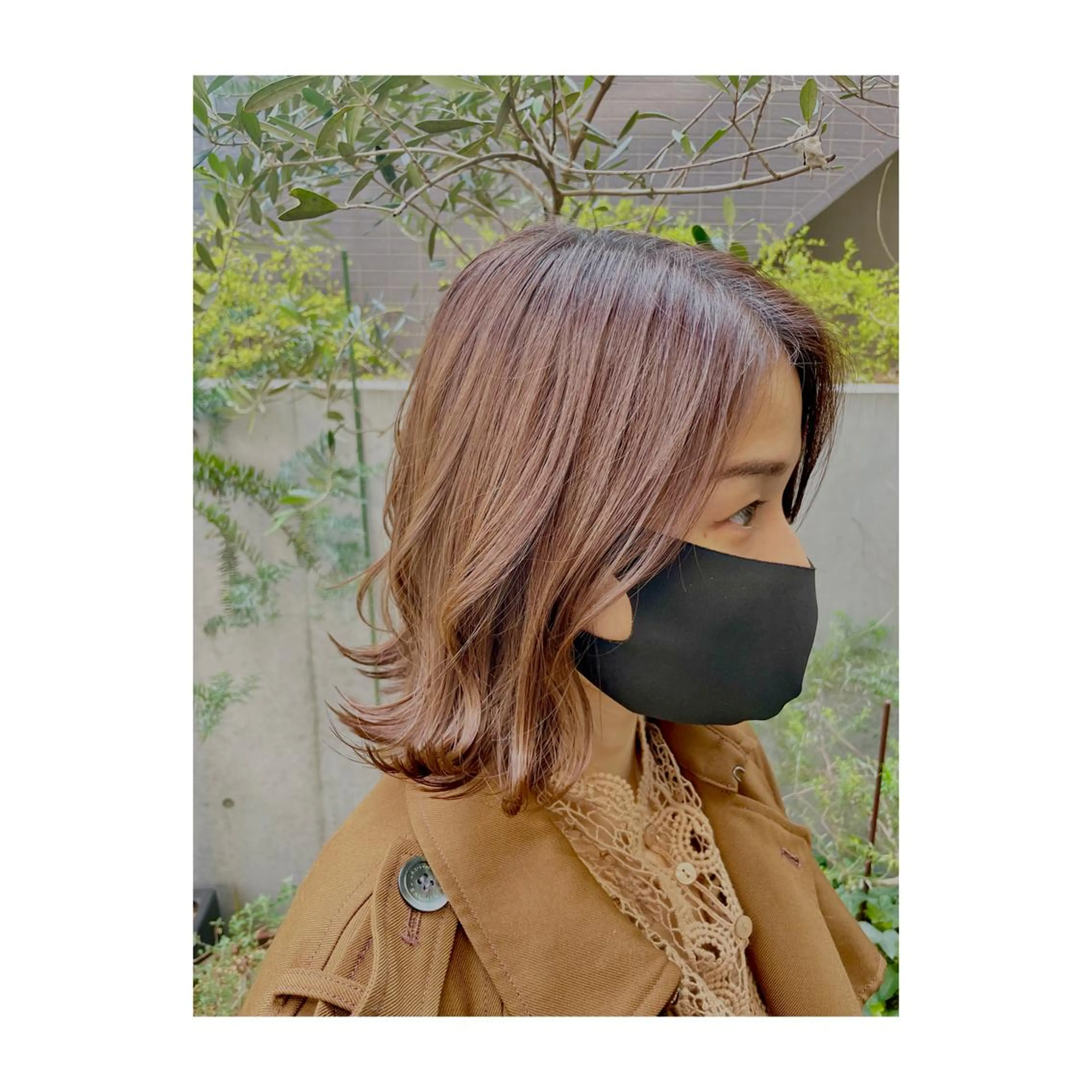 ミディアム カット ヘアカラー トリートメント ヘッドスパ ヘアセット 二ヶ月綺麗が続く デザイン/星野六三四のヘアスタイル