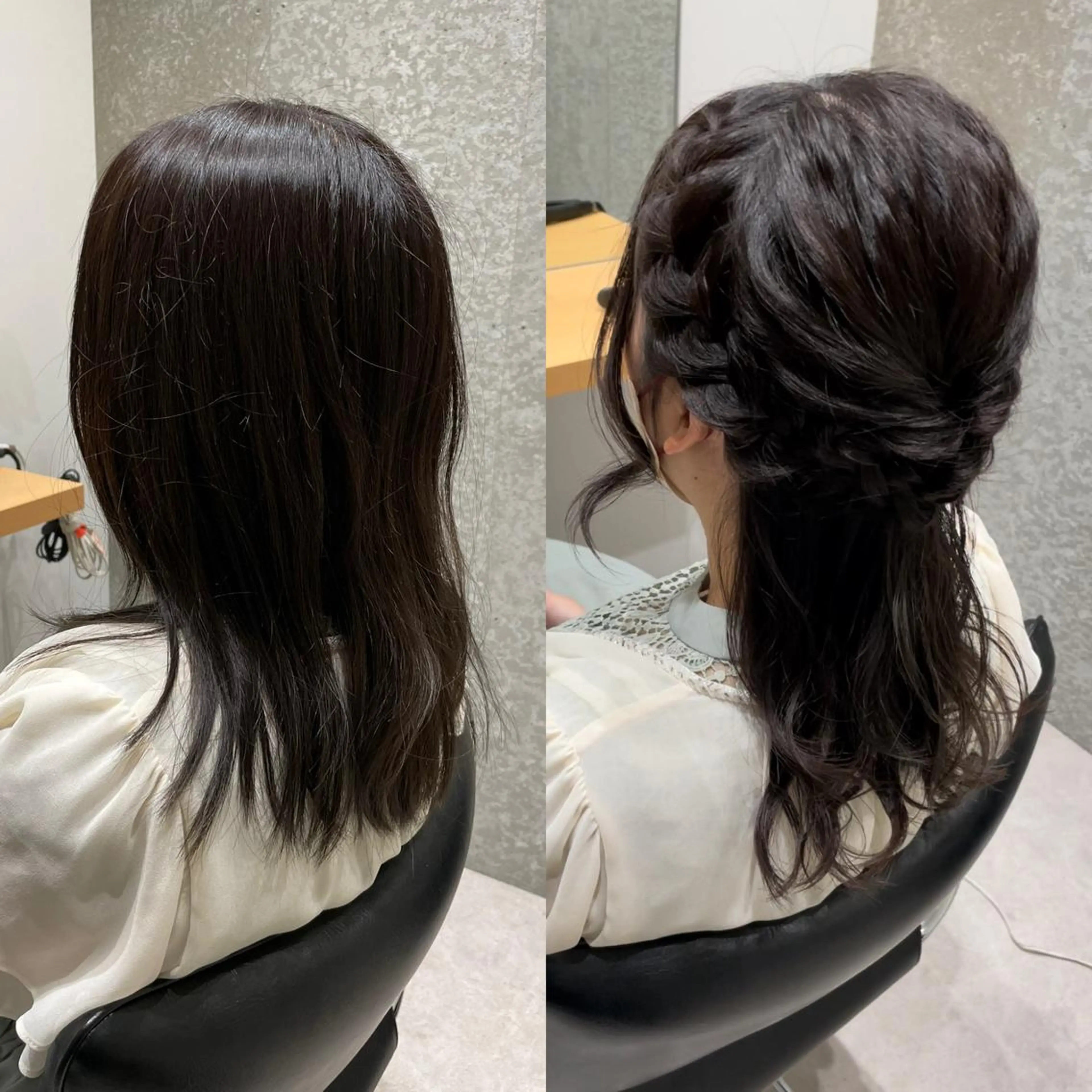 セミロング ヘアセット 髪質改善ヘアケア 艶髪特化/上田のヘアスタイル