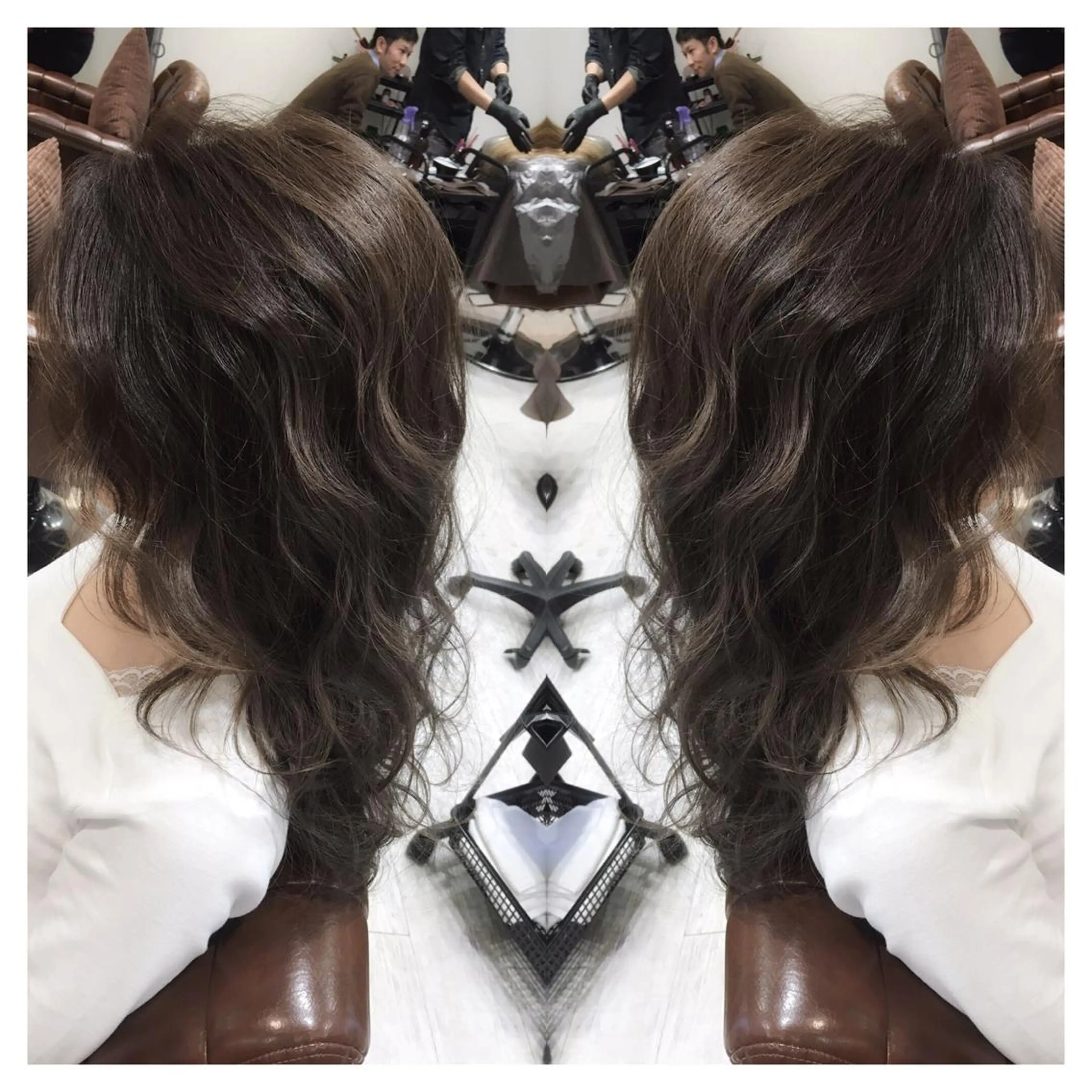 ロング カラー イルミナカラー biscohair 髪にドラマを。のヘアスタイル