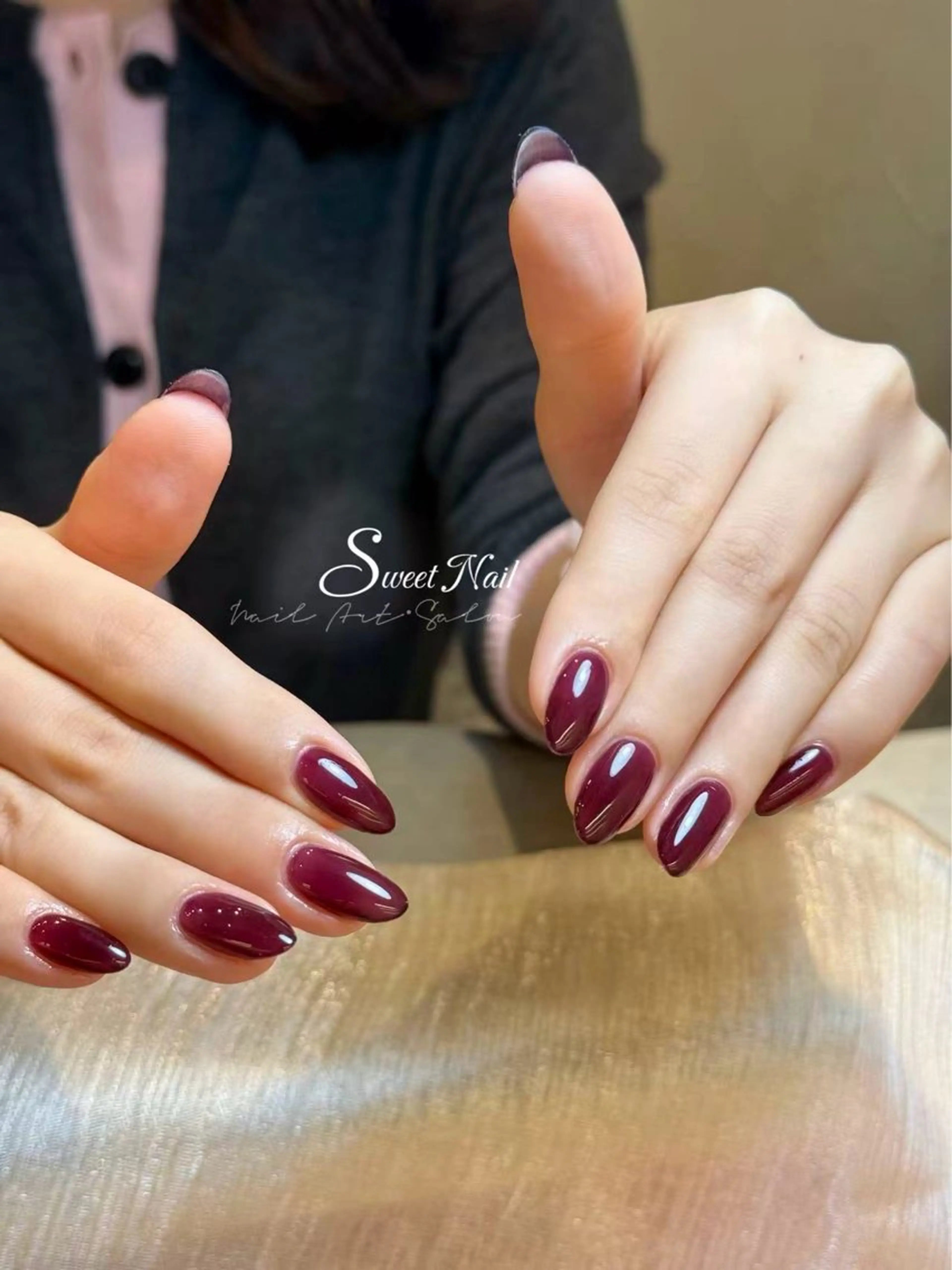 【初回オフ無料】ワンカラー/ラメグラネイル¥4550の写真