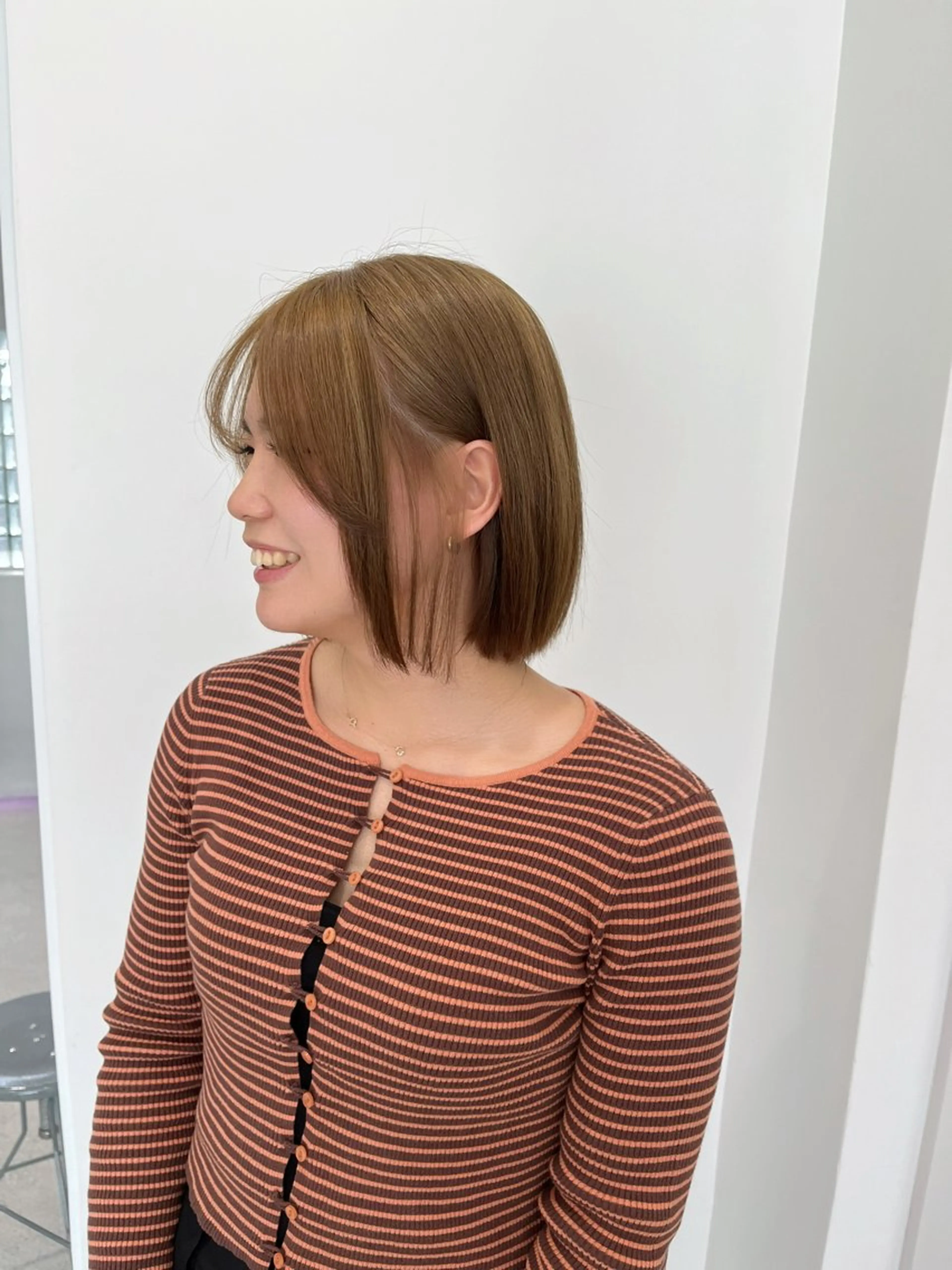 ショート カラー ベージュカラー オリーブベージュ 縮毛矯正/ハイトーン /パーマ/前原汐🎐のヘアスタイル