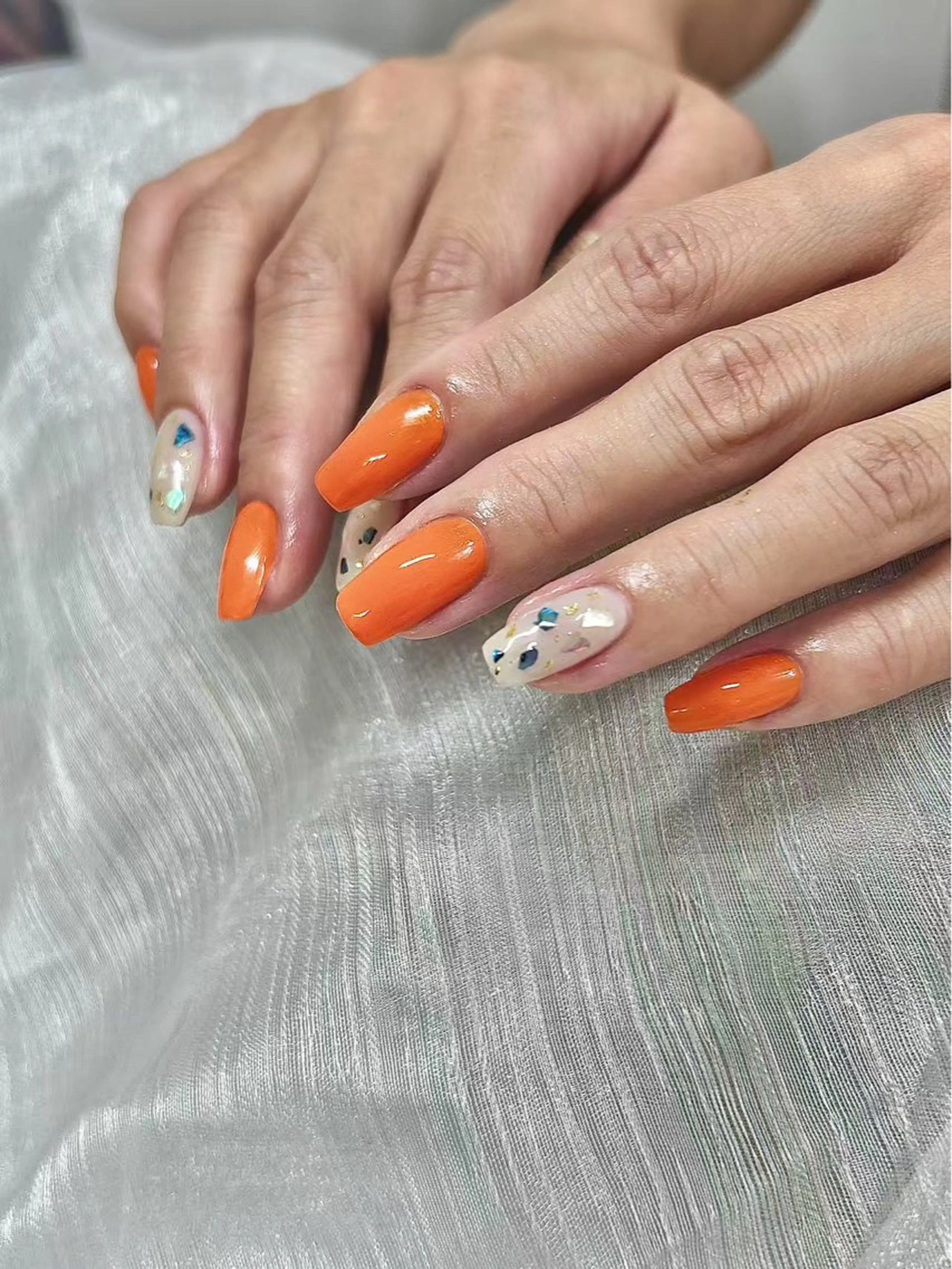 ネイル スカルプネイル シンプルネイル Lunailsalon所属・Lu nailsalonのネイルデザイン