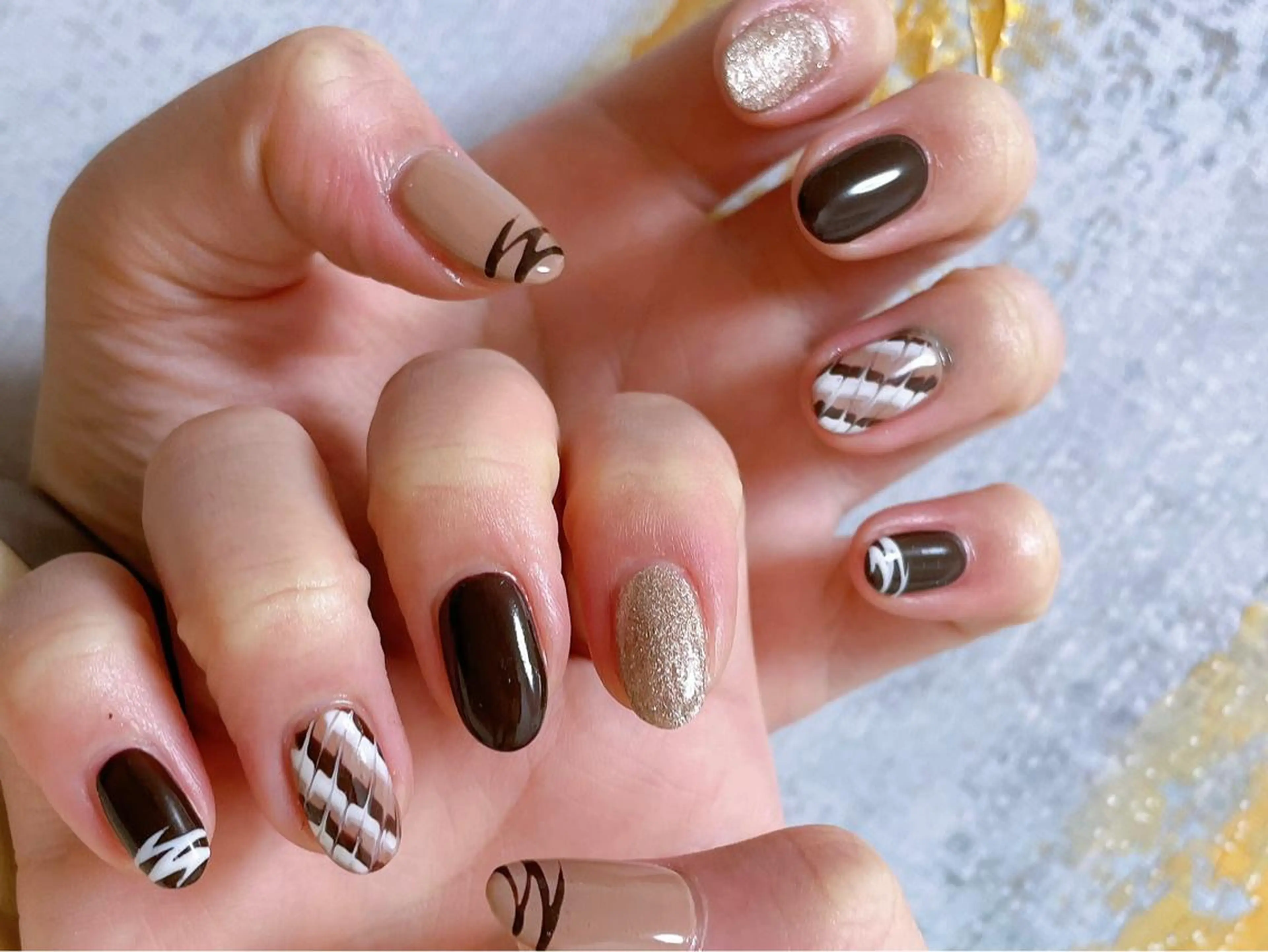 ネイル フットネイル フレンチネイル ジェルネイル ハート 韓国ネイル Mogu nail 二子玉川のネイルデザイン