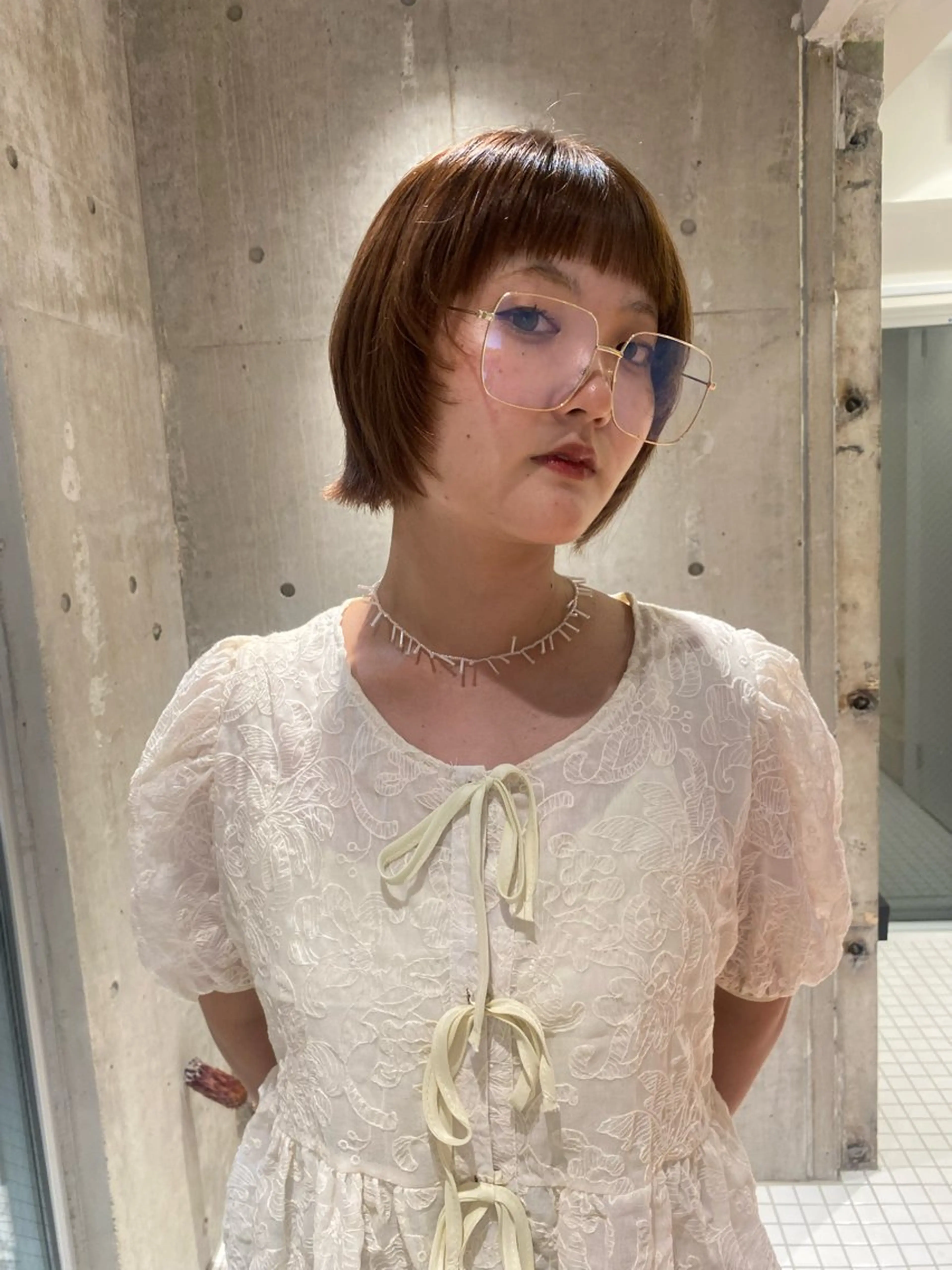 ショート カット ヘアカラー ウツワ所属・高円寺/loca/ 田中南帆のヘアスタイル