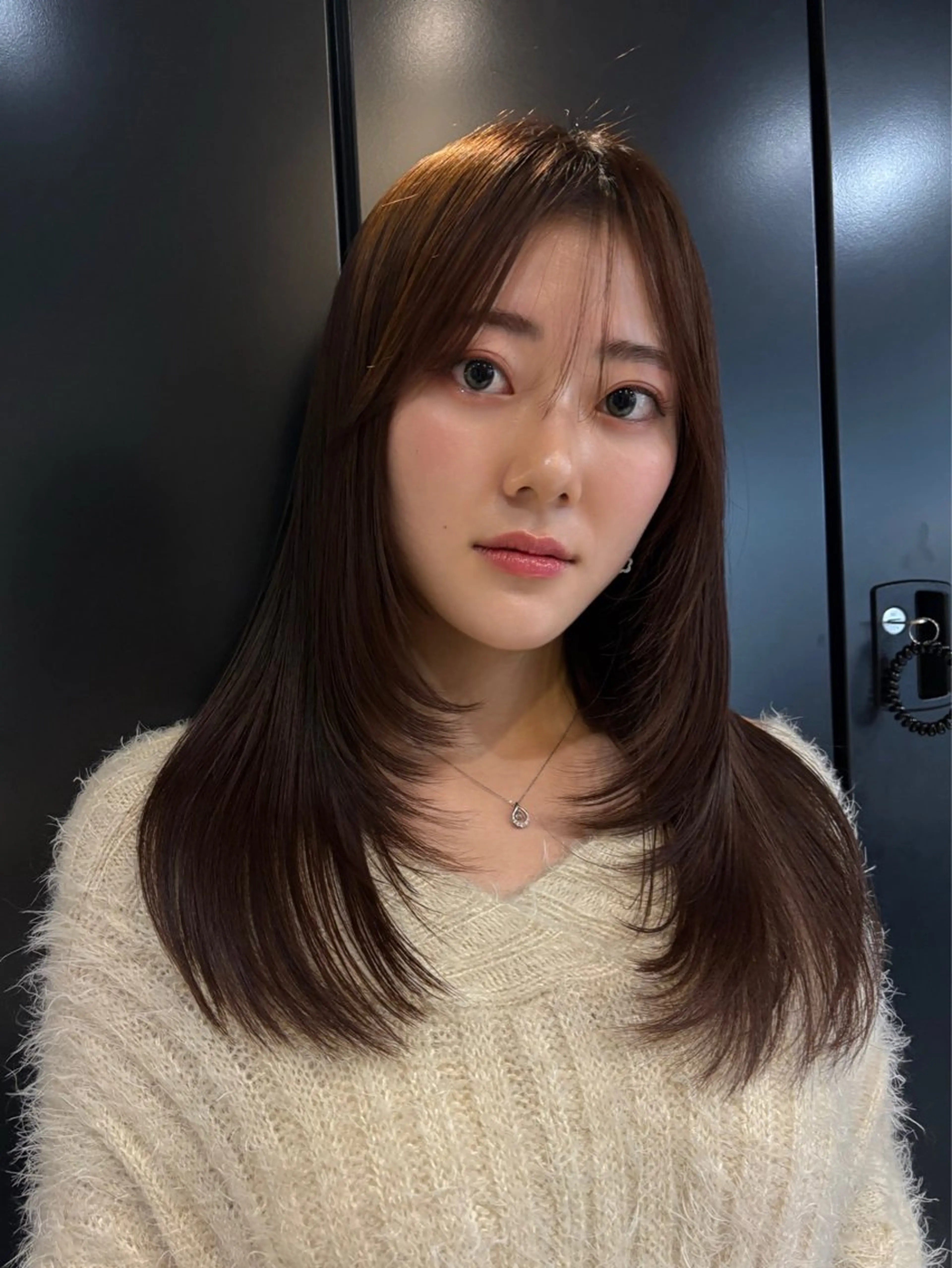 ロング 顔周りカット カット hashimoto kaedeのヘアスタイル