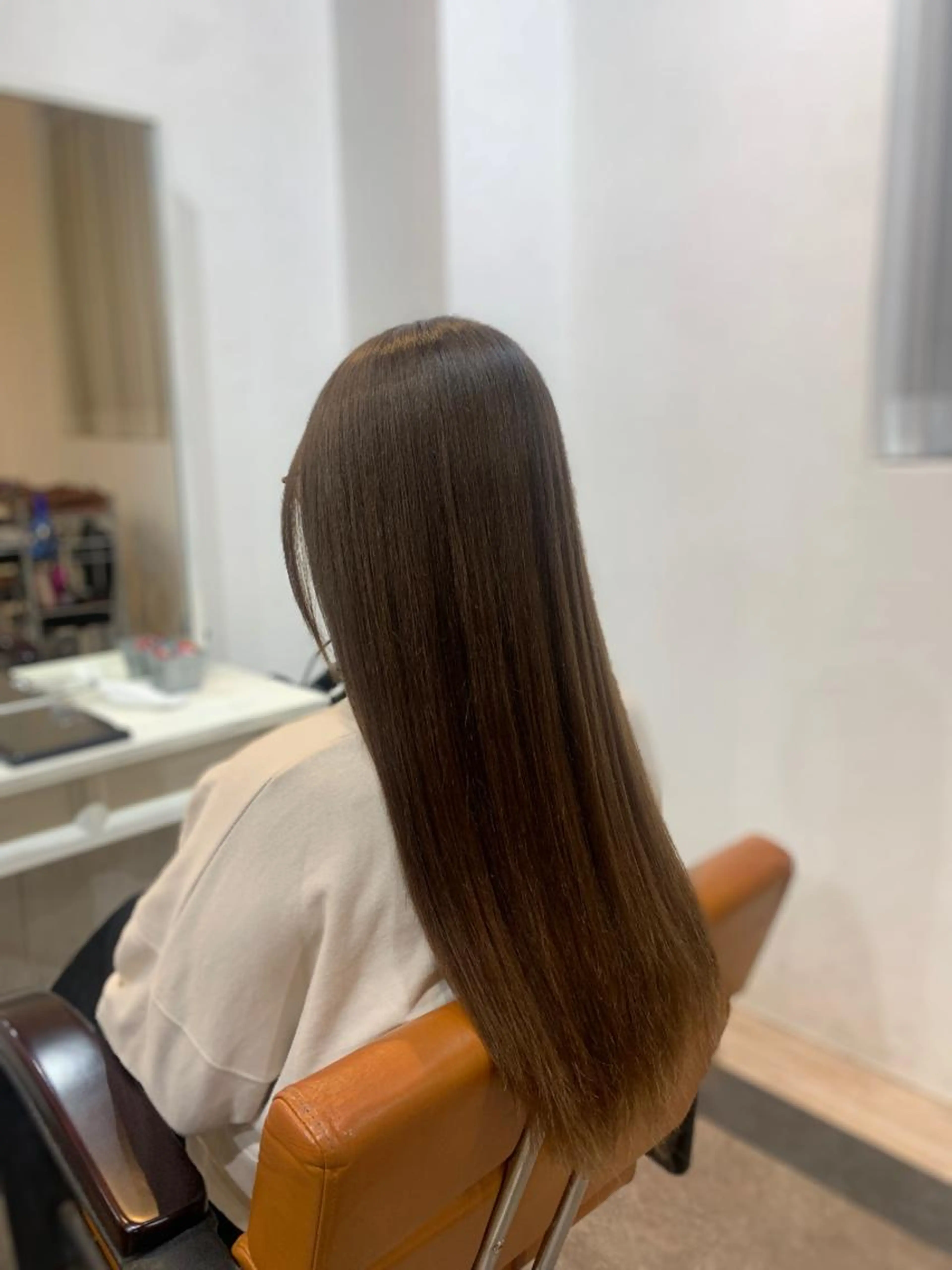 縮毛矯正+フルカラー+カットの写真