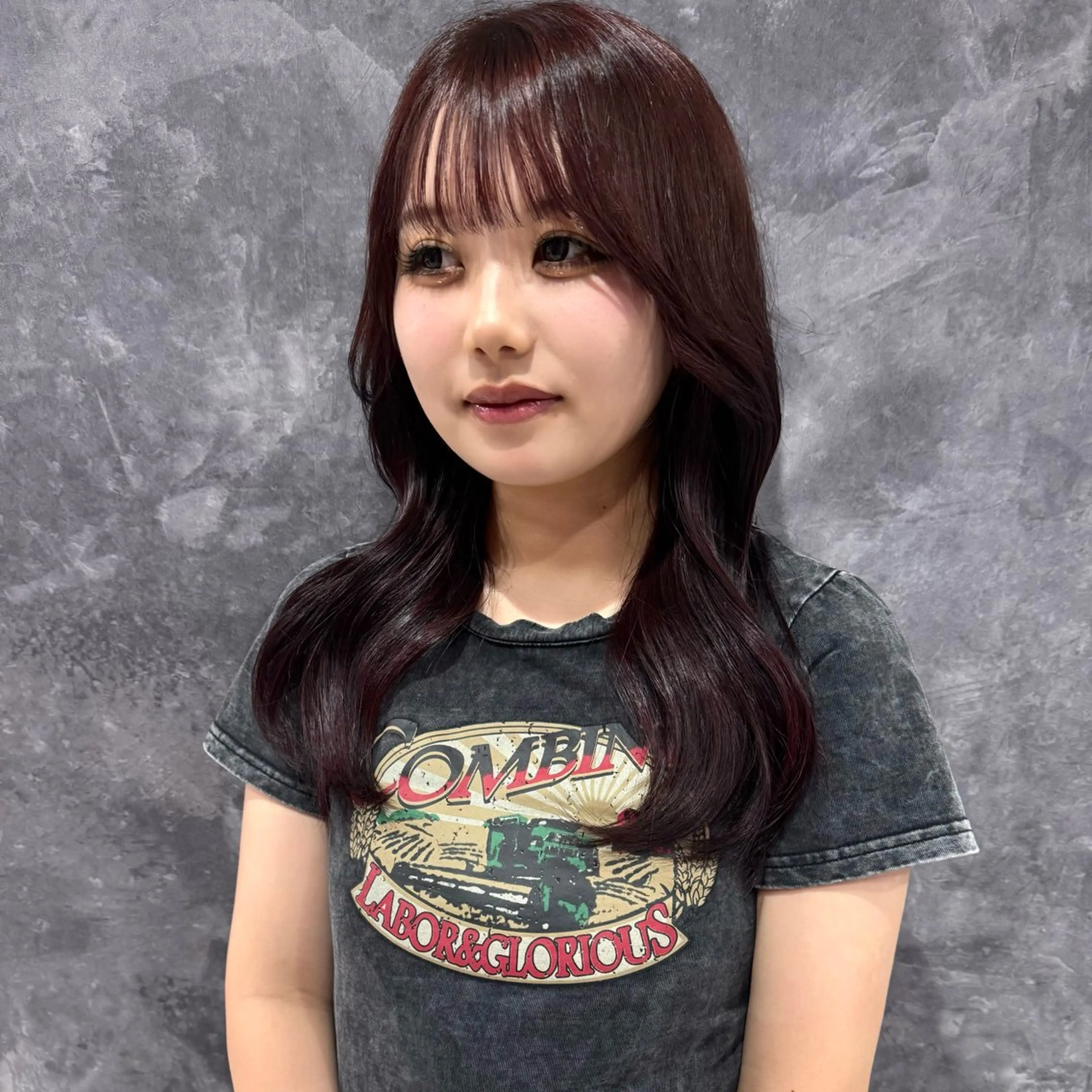 セミロング カラー IwAsh  大和駅店所属・shiho .のヘアスタイル