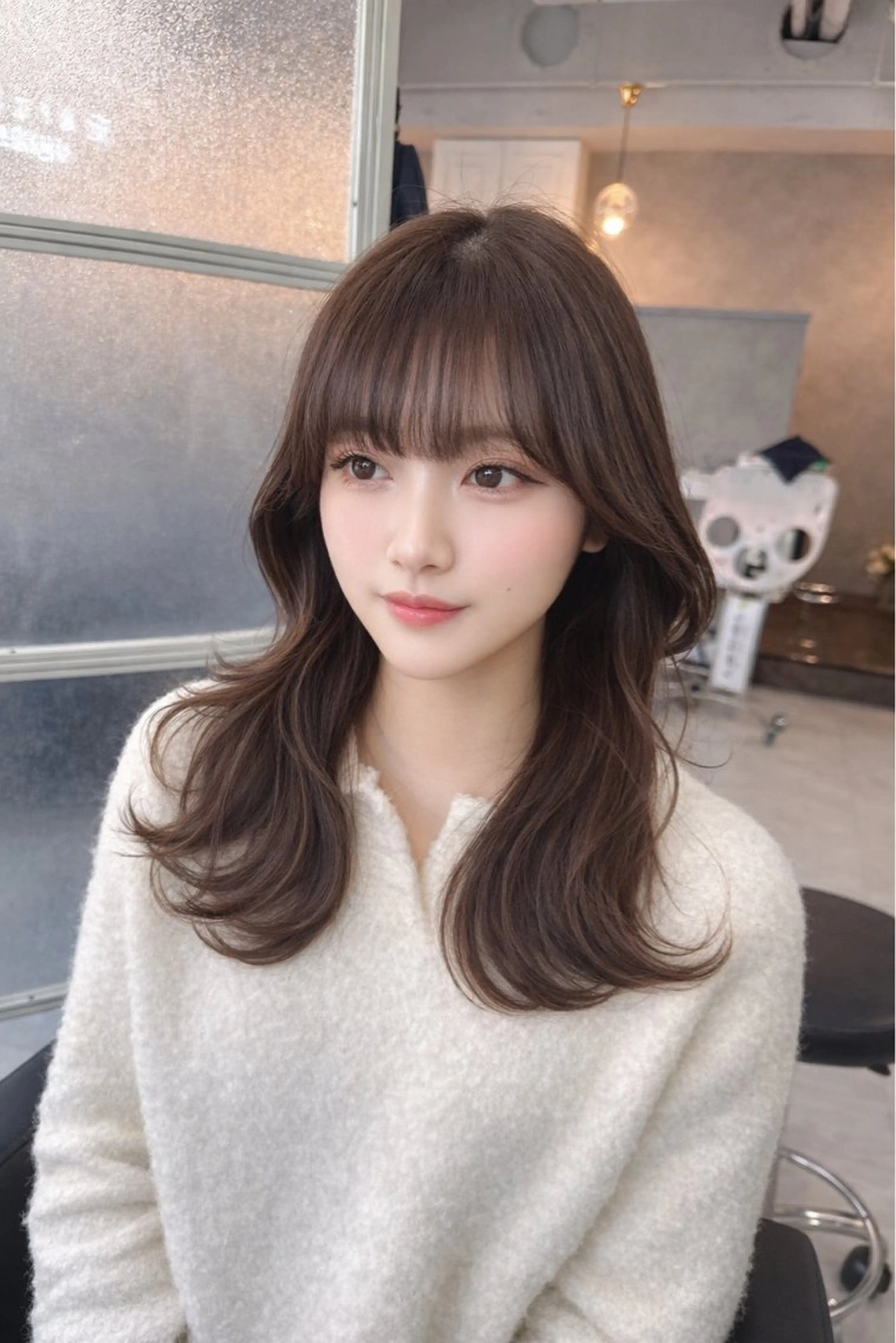 セミロング カット ヘアカラー MAHO/透明感カラ ー/髪質改善🍒のヘアスタイル