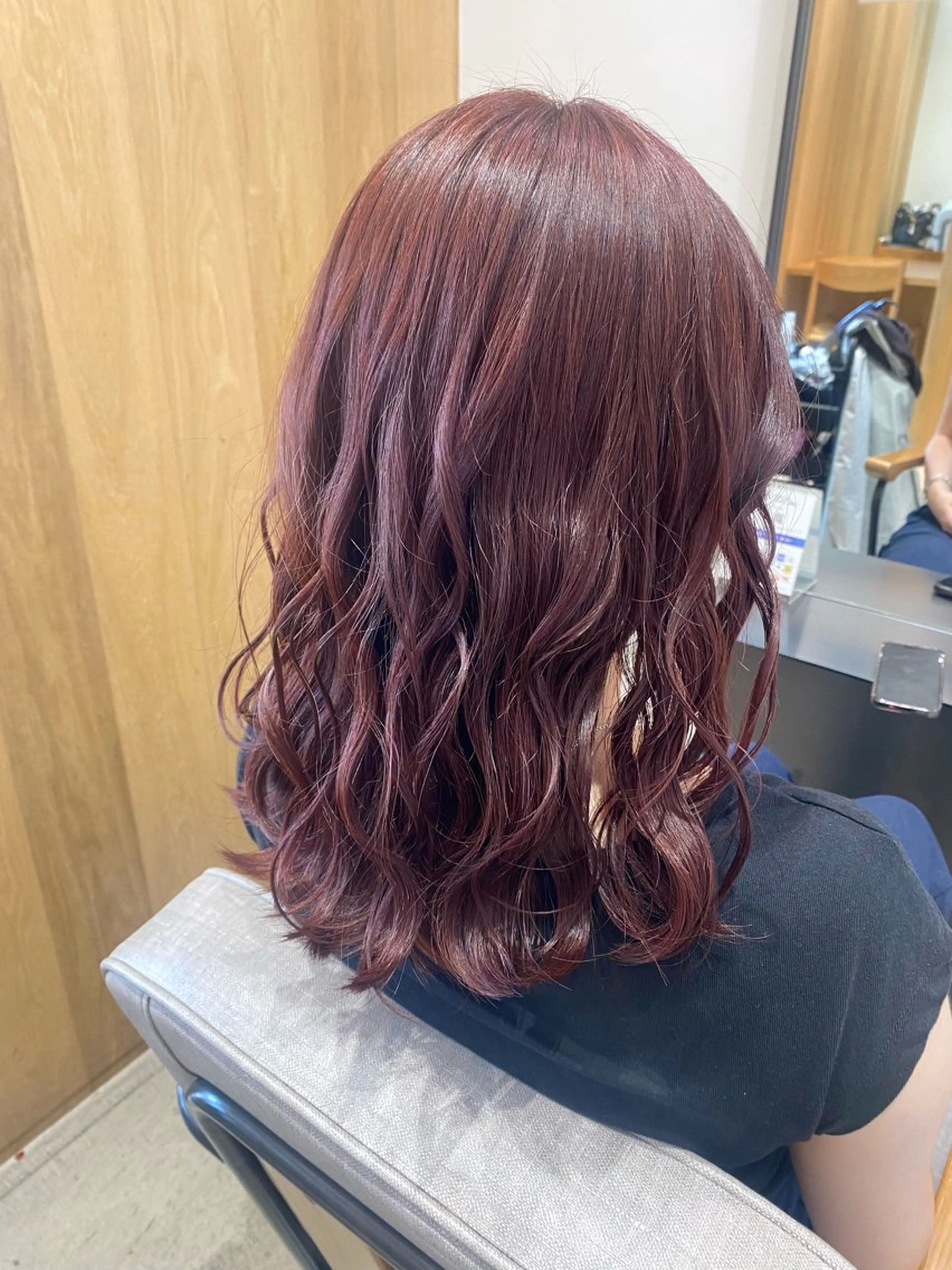 セミロング カラー ブリーチ ラベンダーカラー ブリーチなしカラー ピンクカラー ピンクラベンダー ヘアカラー トリートメント 🎀ブリーチなし 透明感🎀yuhiのヘアスタイル