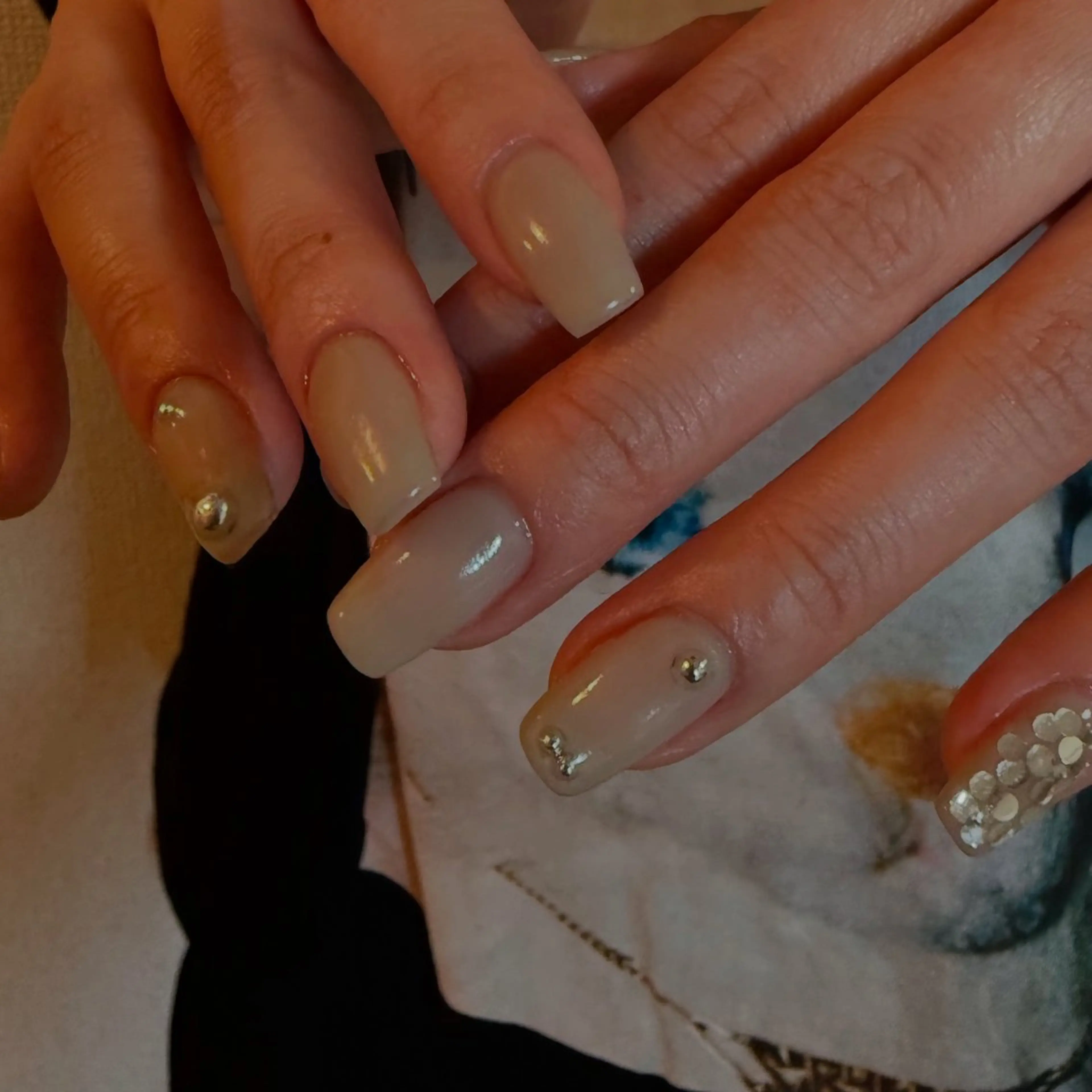 ネイル シルバー ハンドネイル Black sheep.所属・Fujimori .のネイルデザイン