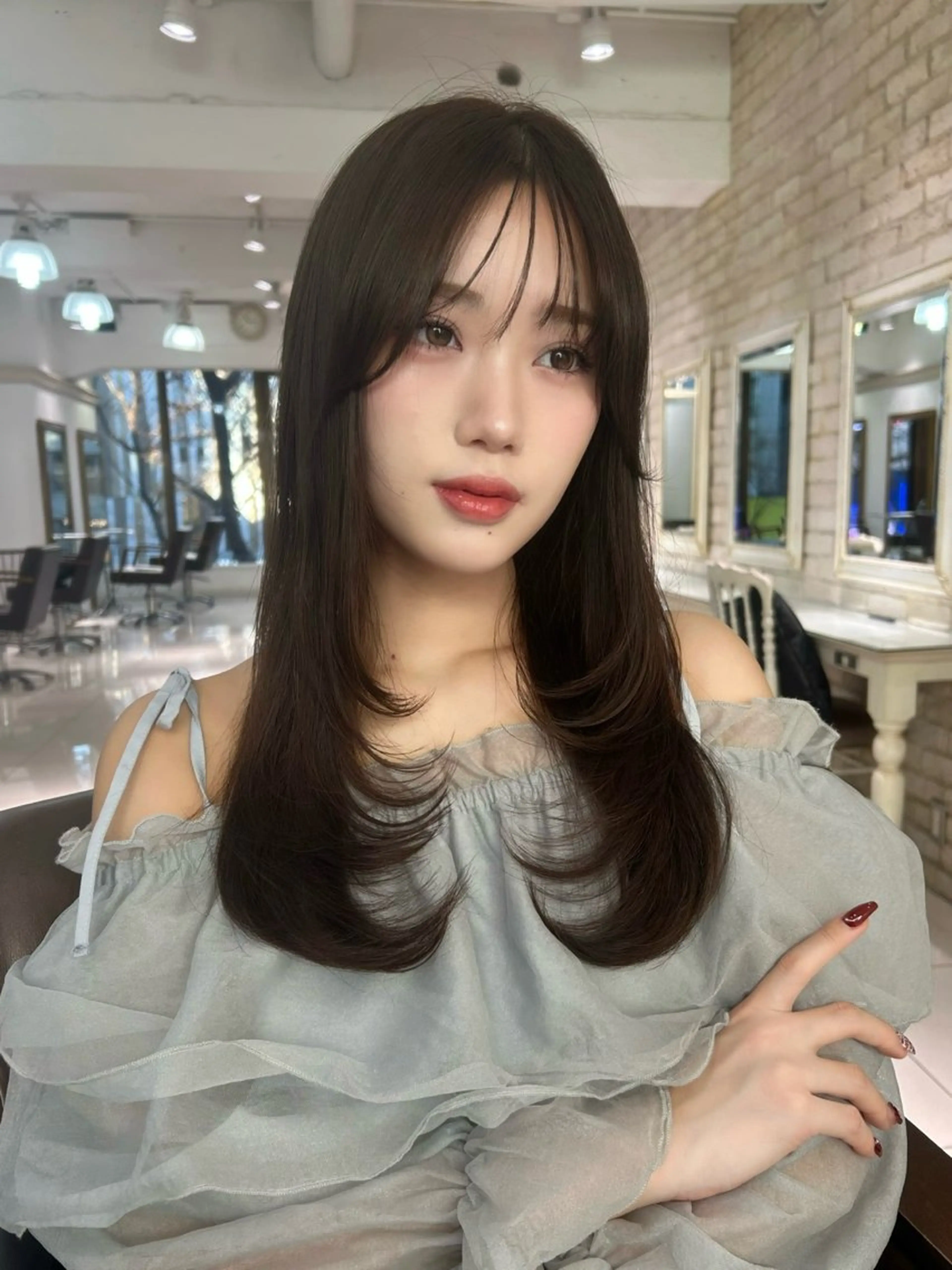 ロング ヘアカラー sakura 🪽 艶カラー/髪質改善のヘアスタイル