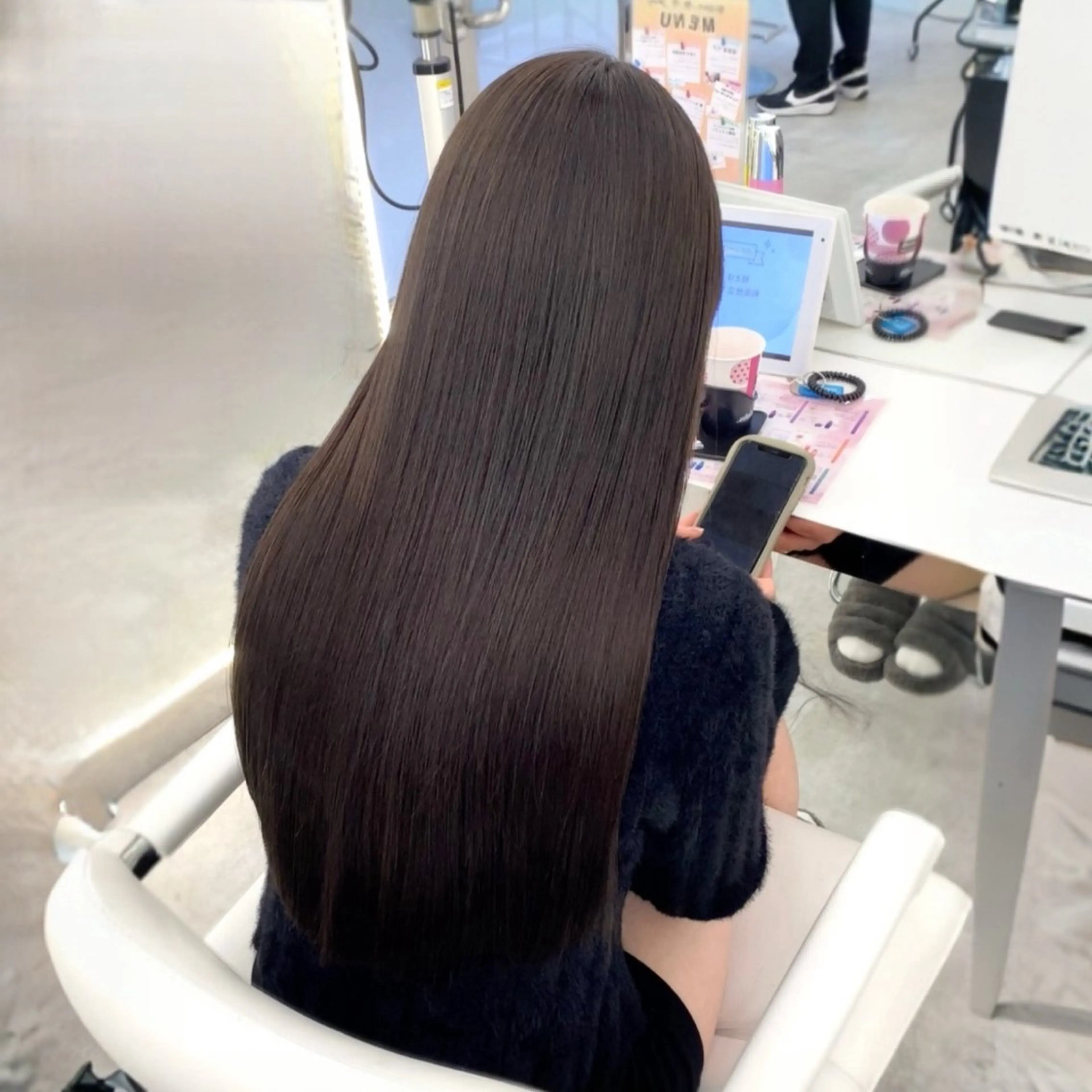 ロング カラー 髪質改善 トリートメント トリートメント 🇰🇷韓国ヘア🎀 レイヤー🤍MOEのヘアスタイル