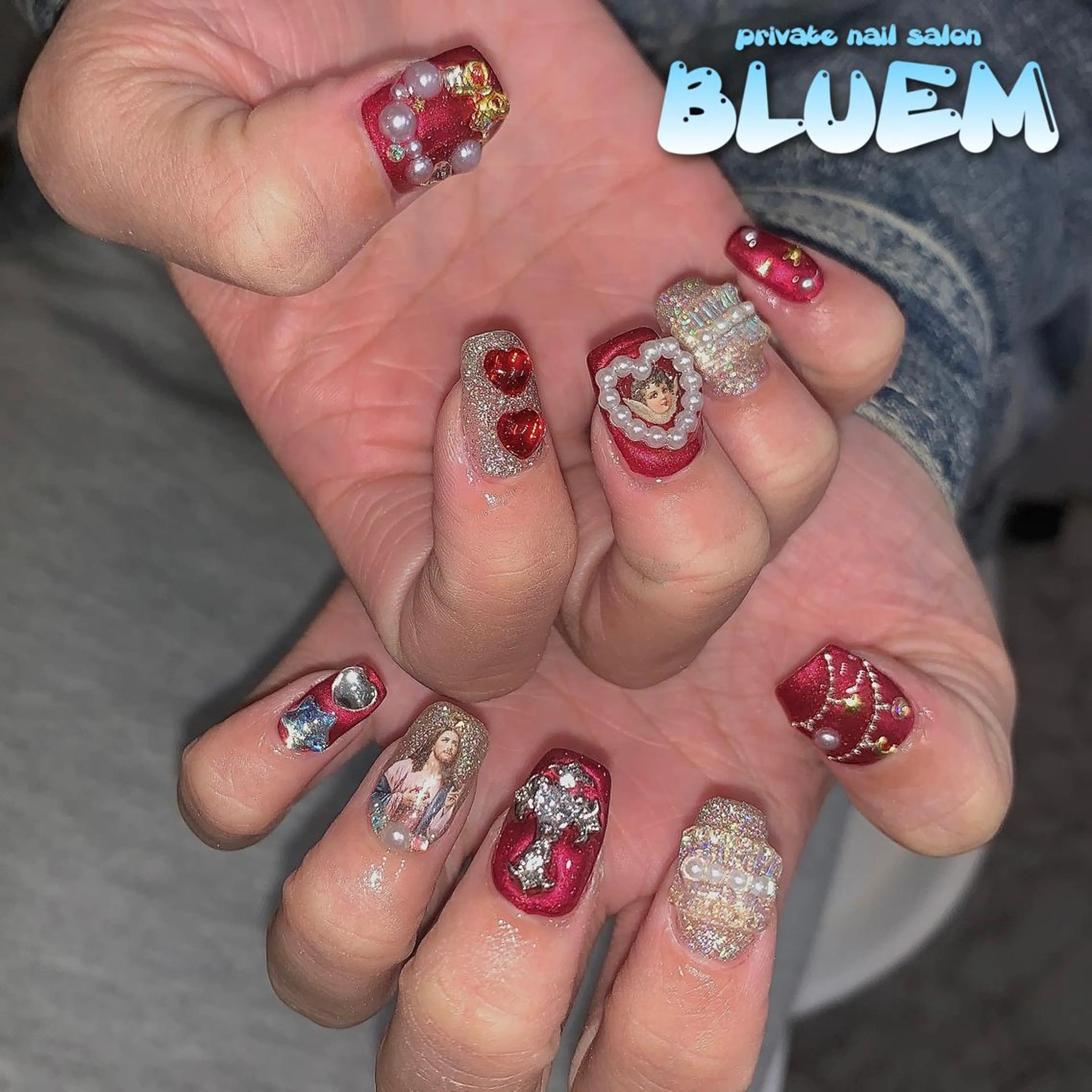 ネイル ハンドネイル BLUEM なな🐶のネイルデザイン