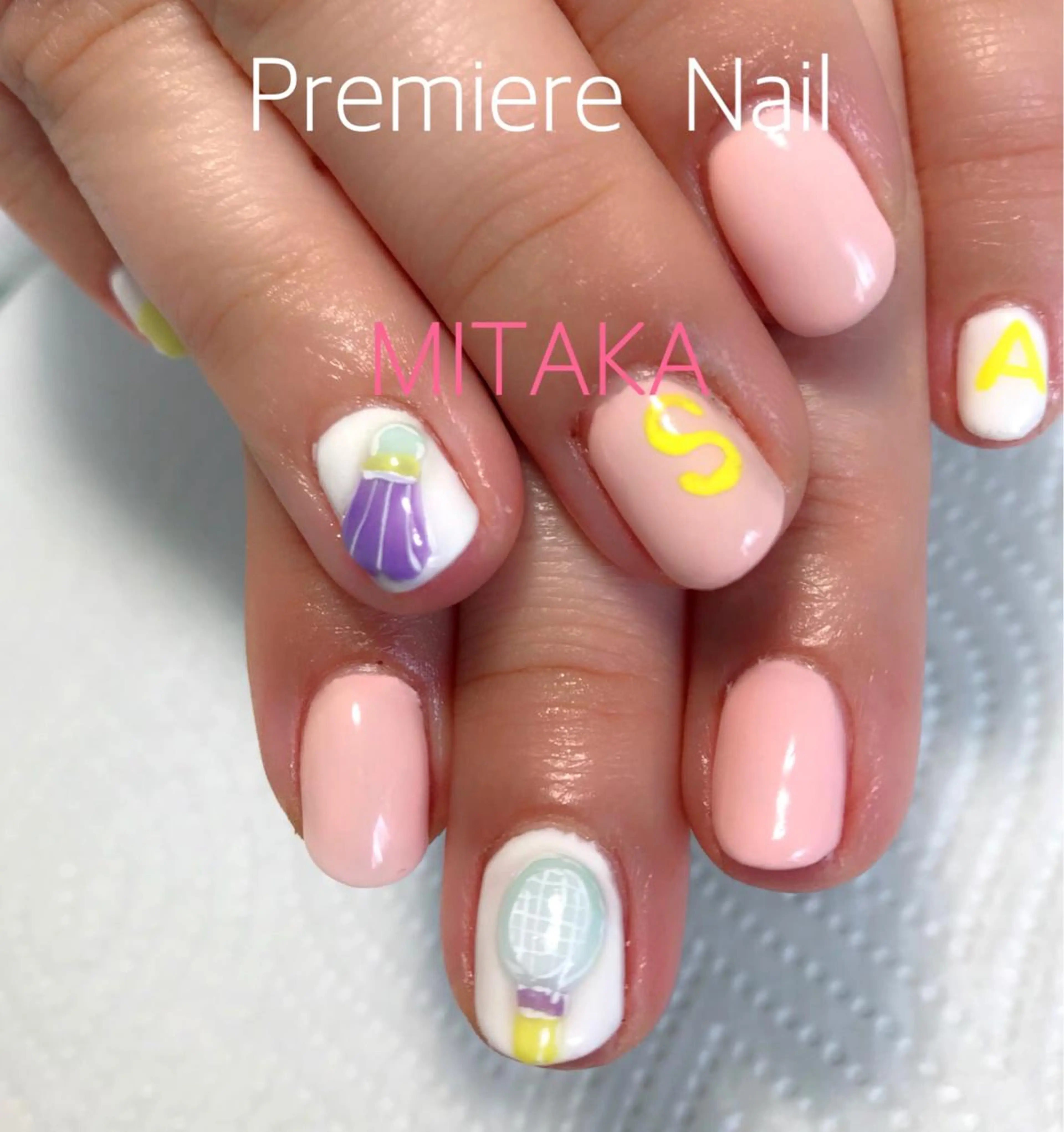 ショート ネイル ジェルネイル Premiere Nail商店街店のネイルデザイン