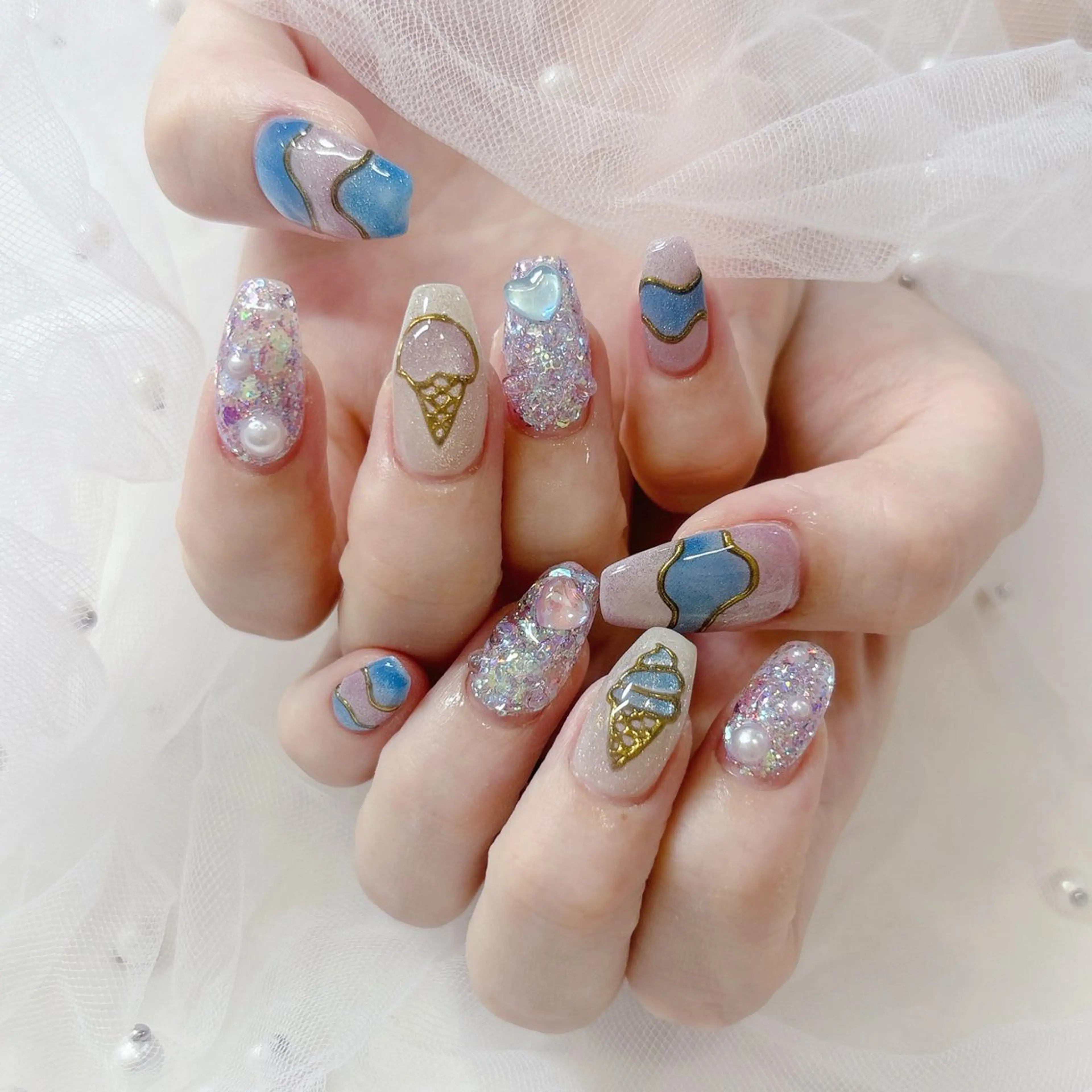 メンズ ネイル マグネットネイル Nao 🎀💕のネイルデザイン