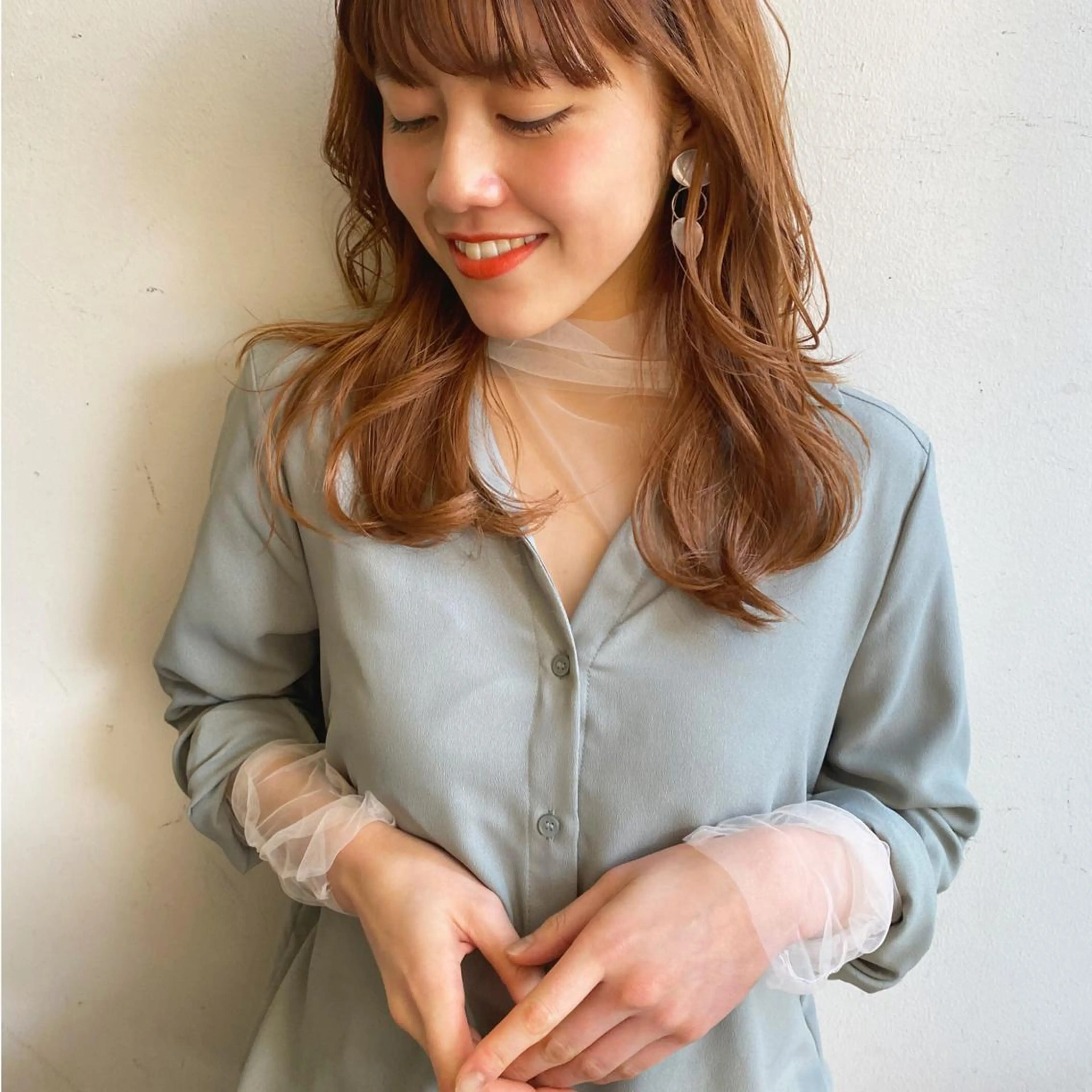 セミロング カラー カット トリートメント 銀座🤍ボブ/ ミディアム/佐野夢美のヘアスタイル