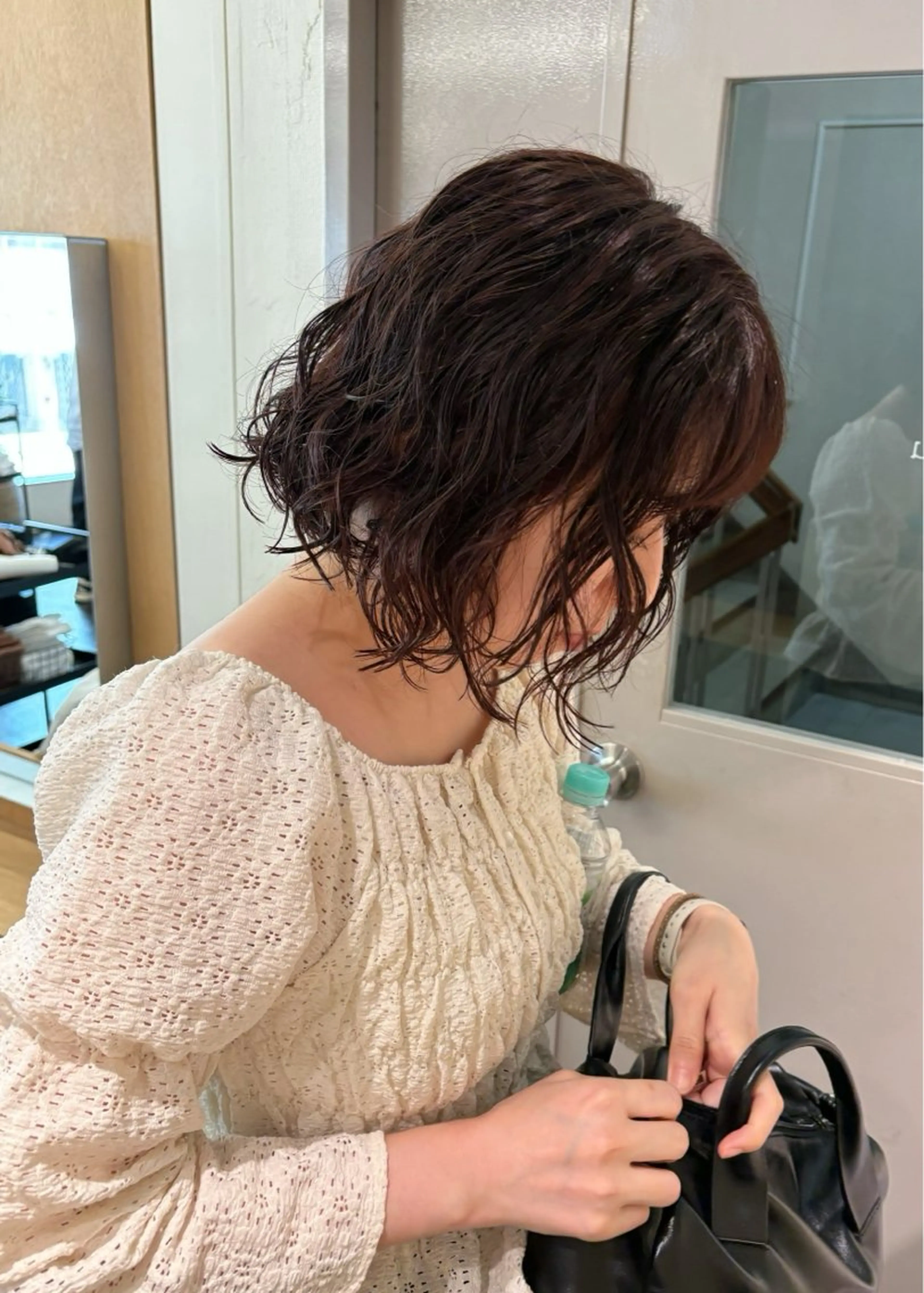 ショート パーマ 西山 紗耶香🪽 透明感カラー/ボブのヘアスタイル