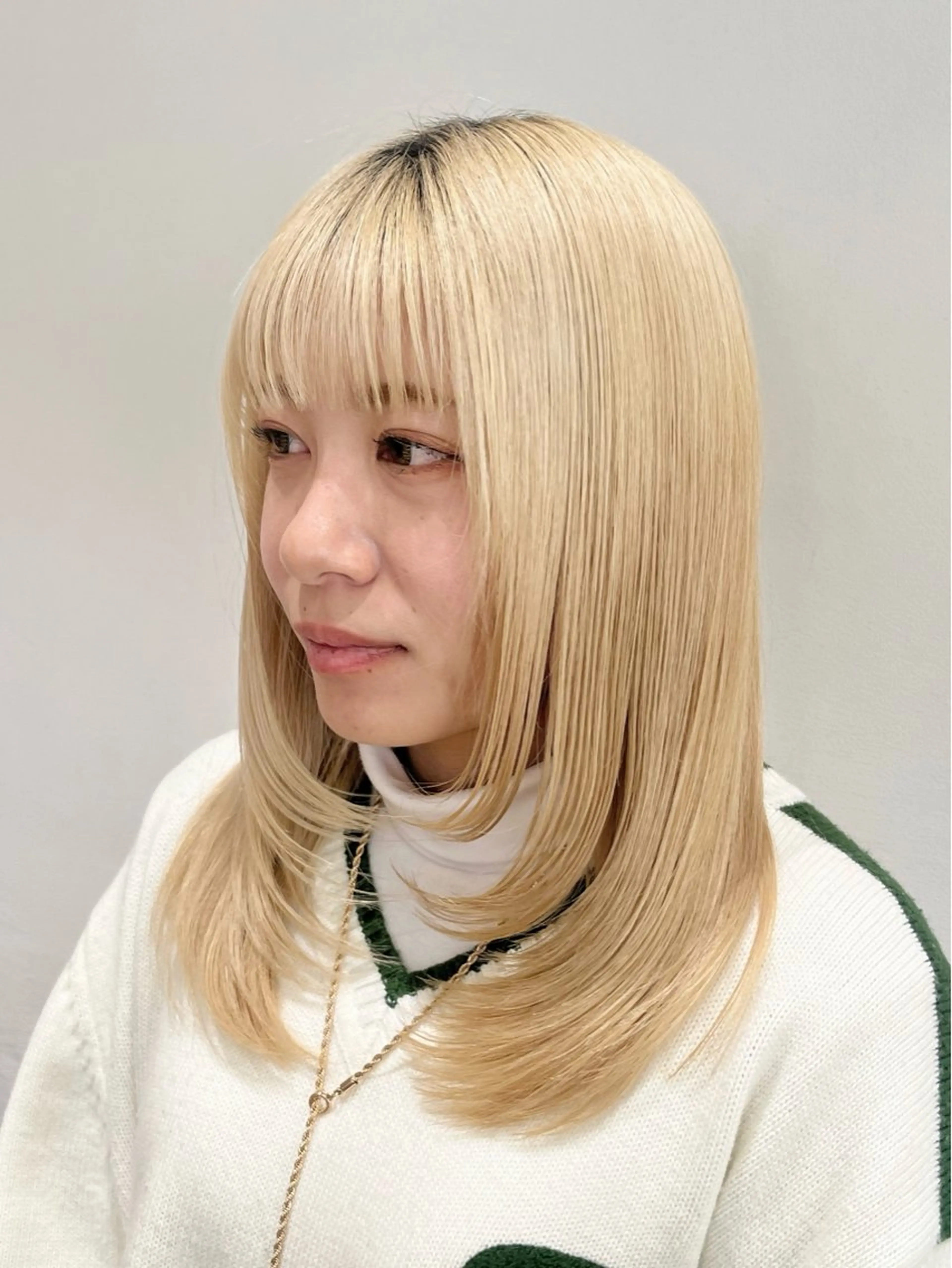 ロング レイヤーカット 暖色カラー/似合わせ カット/名古屋/辻のヘアスタイル