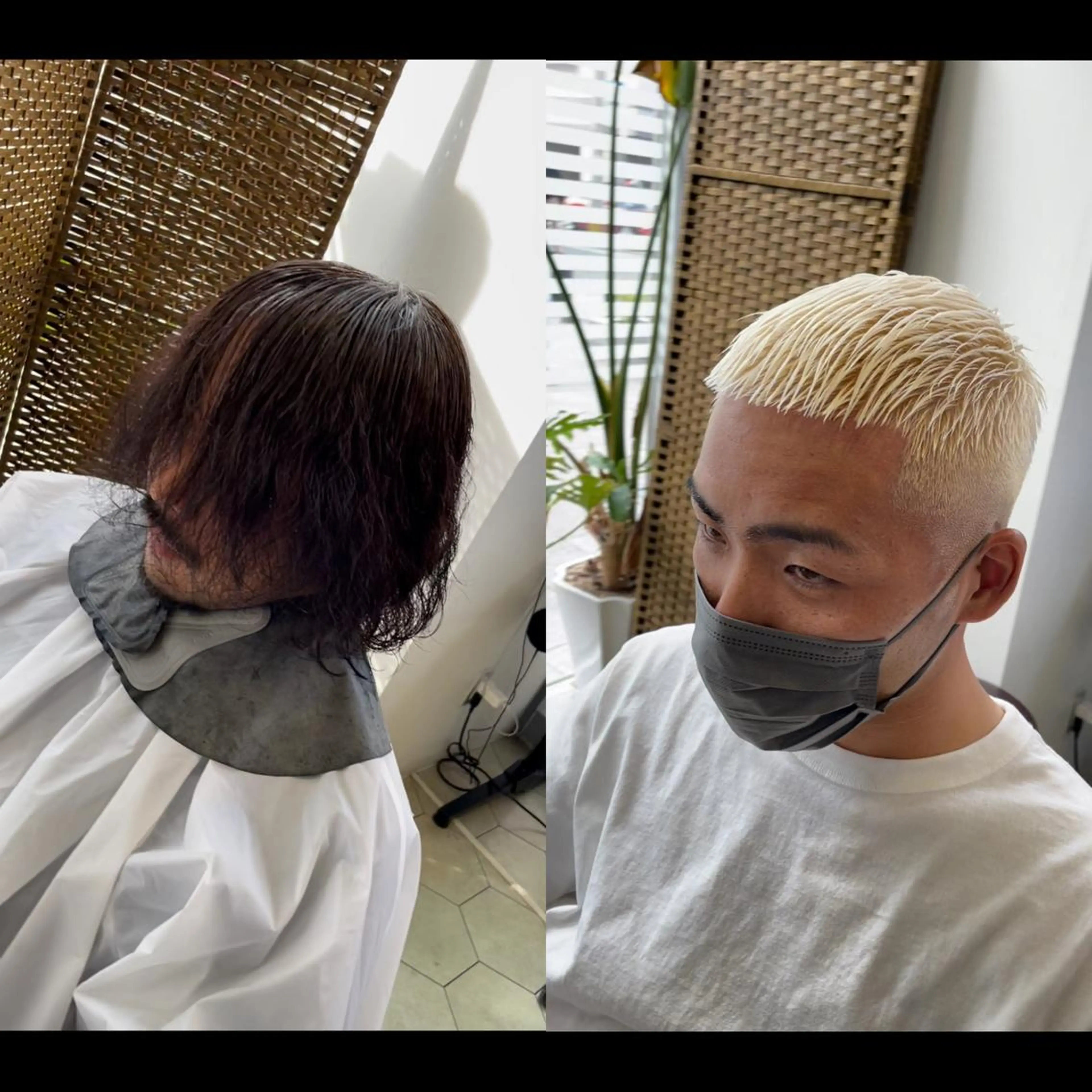 ショート カラー メンズ フェードカット メンズメッシュ メンズパーマ スキンフェード メッシュ カット ヘアカラー トリートメント share salon　SCENA所属・堤太志 メンズパーマ特化のヘアスタイル