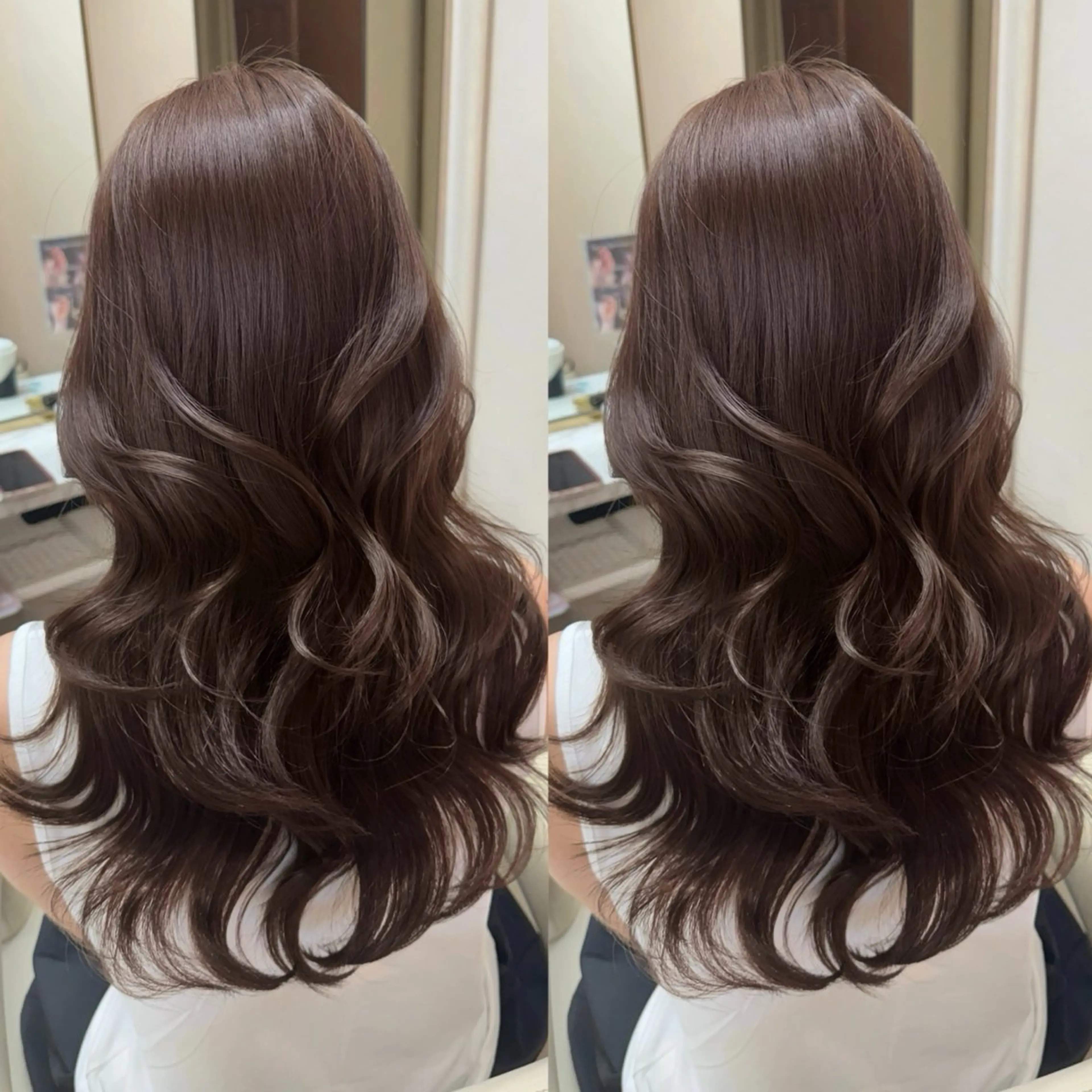 ロング カット ヘアカラー トリートメント ♡韓国/レイヤー カット/Ayana♡のヘアスタイル