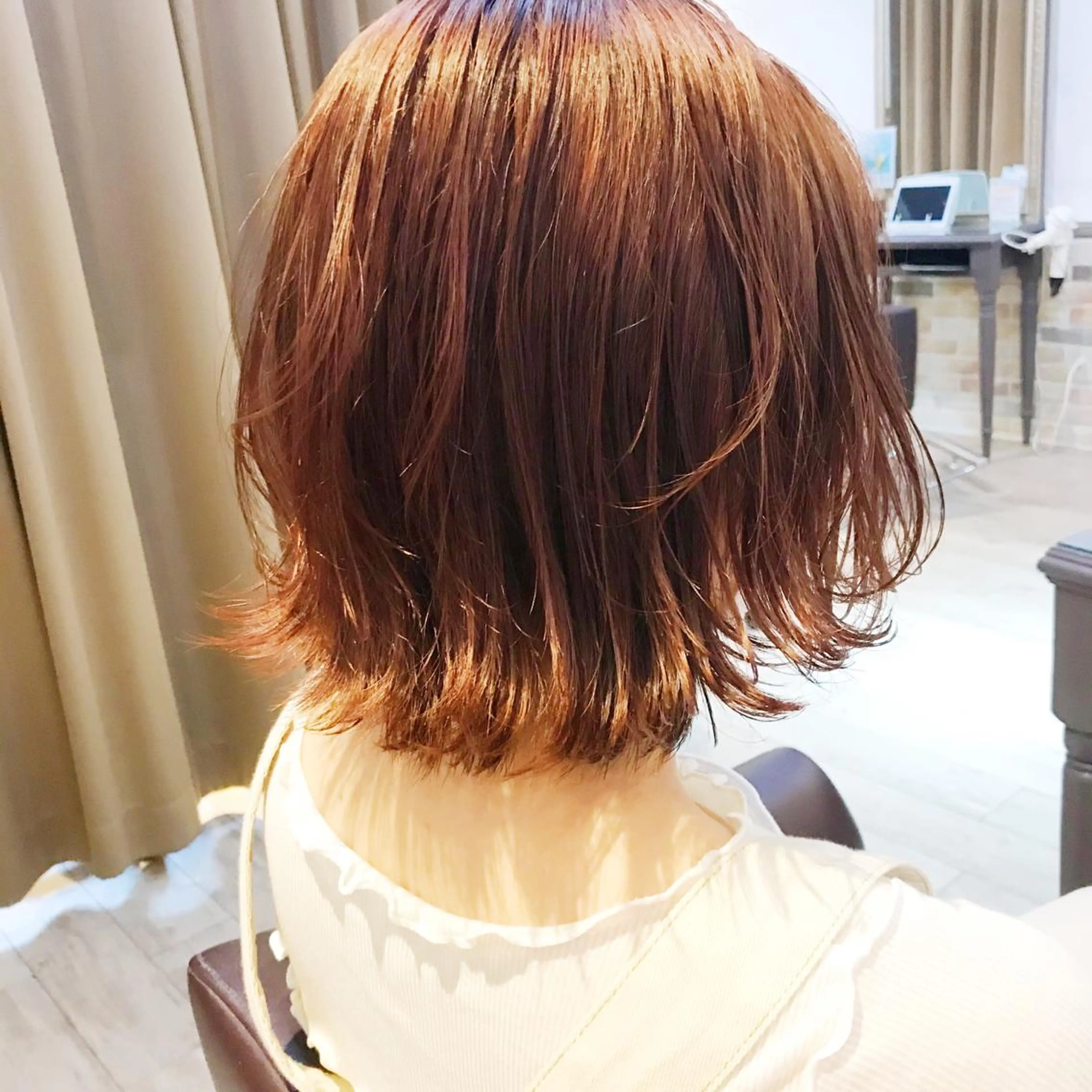 ミディアム ヘアカラー トリートメント 所渉/韓国レイヤー /ウルフカットのヘアスタイル