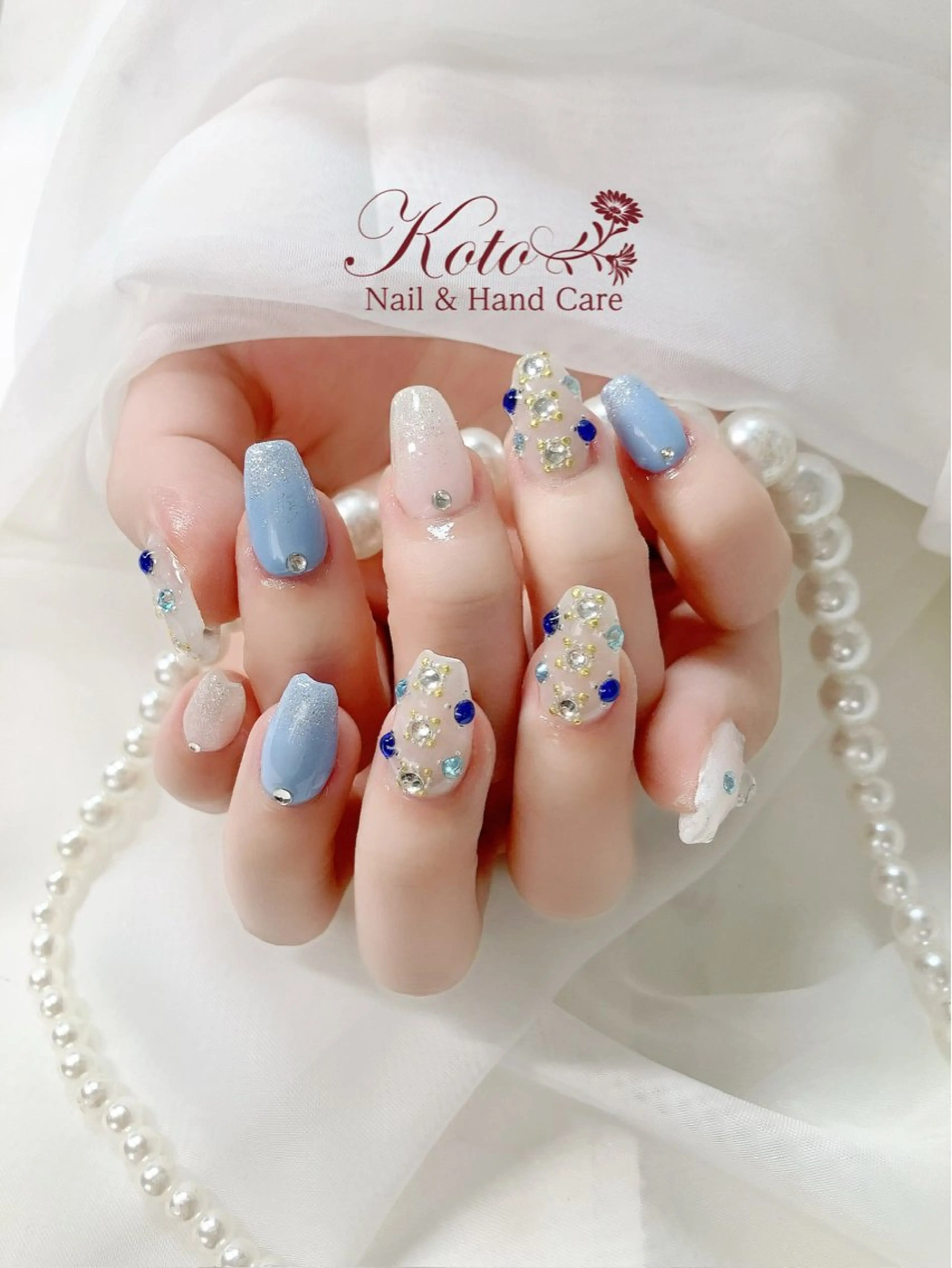 ネイル 長さ出し ジェルネイル 持ち込み ニュアンスネイル 赤色 Risa ネイルサロンKOTOのネイルデザイン