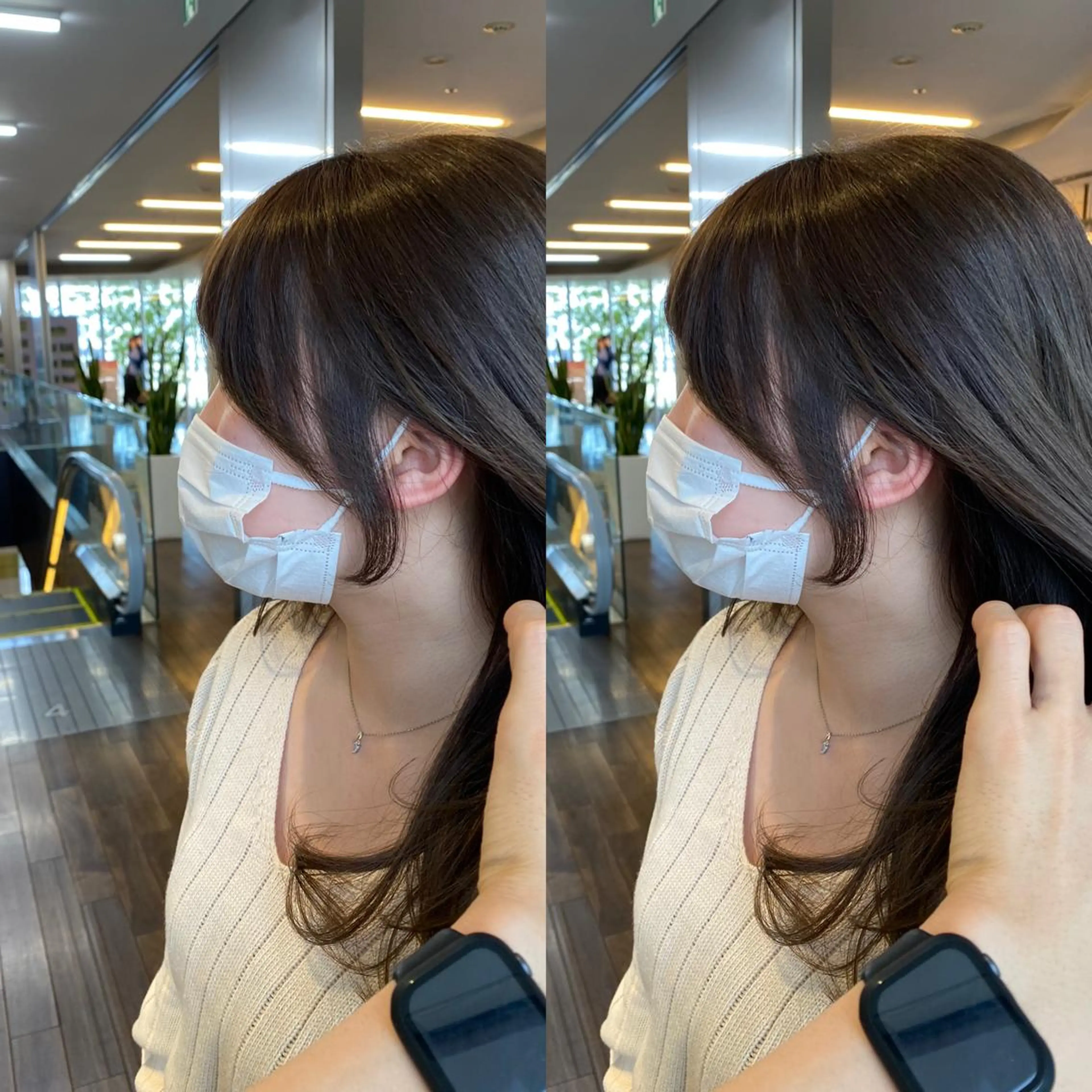 ロング ヘアアレンジ 顔周りカット 韓国風ヘア カット 誰よりも丁寧なカット 🍀小林輝のヘアスタイル