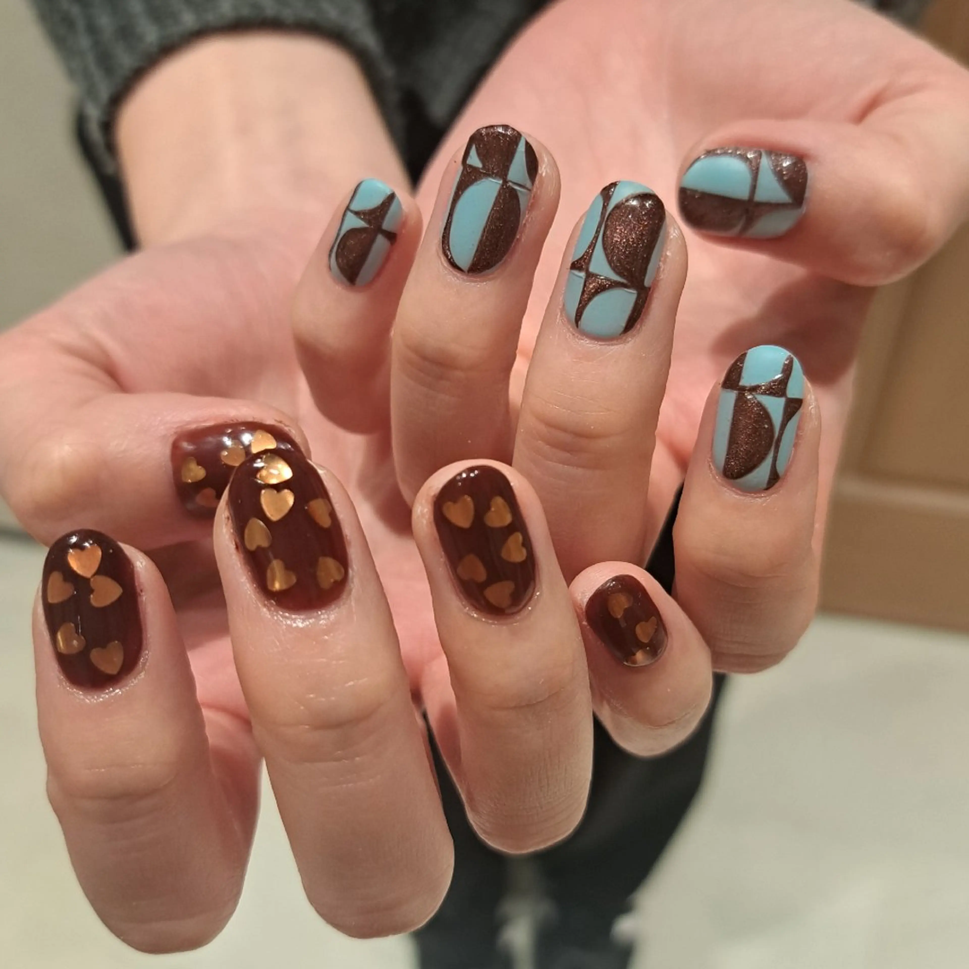 ネイル アートネイル ジェルネイル ハート 持ち込み Nail mood /アートし放題のネイルデザイン