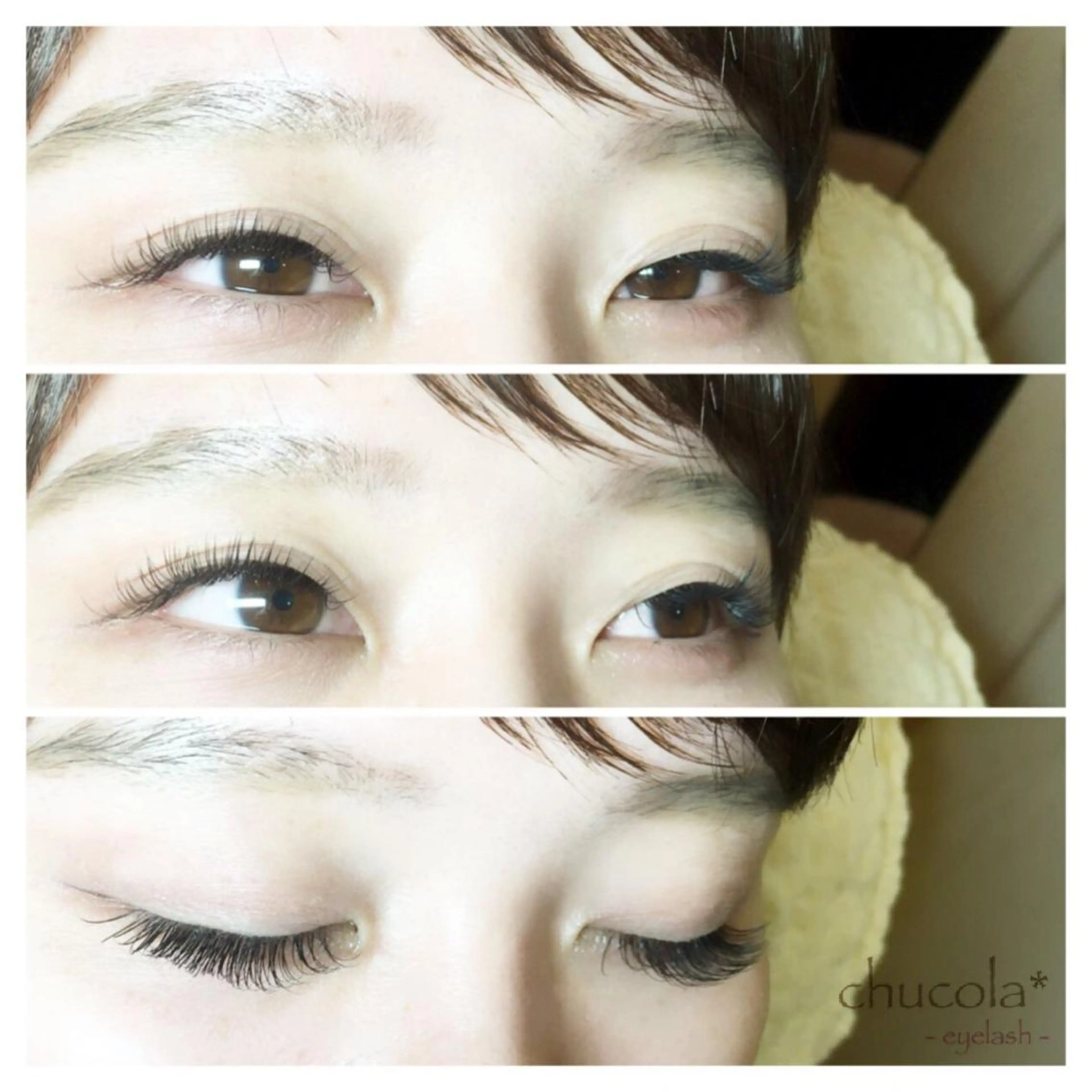 マツエク・マツパ Cカール フラットラッシュ マツエク chucola *のマツエク・マツパデザイン