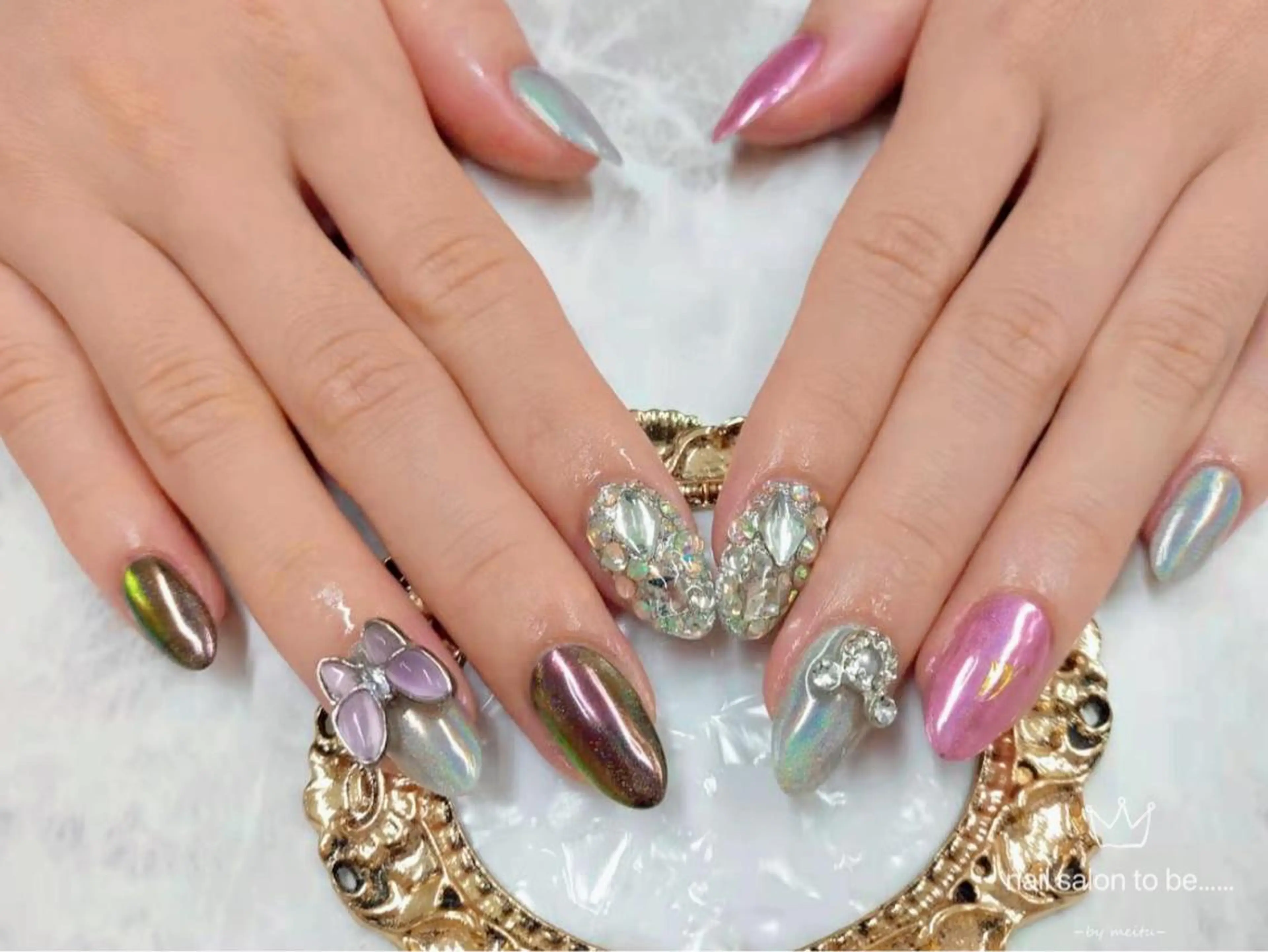 ネイル ミラーネイル ハンドネイル Nail Salon To Beのネイルデザイン