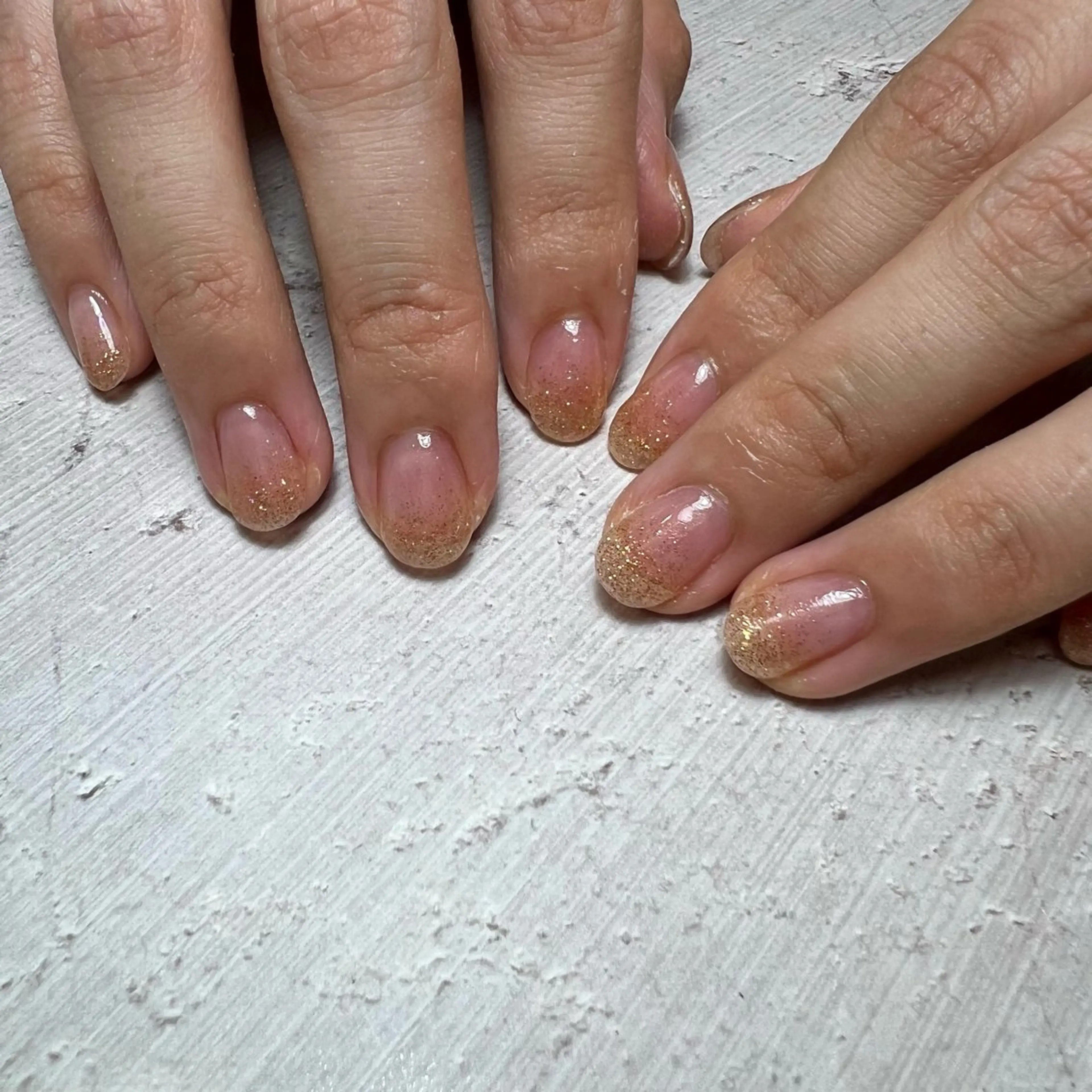 ネイル ラメ(グリッター) ラメグラデーション twin .のネイルデザイン