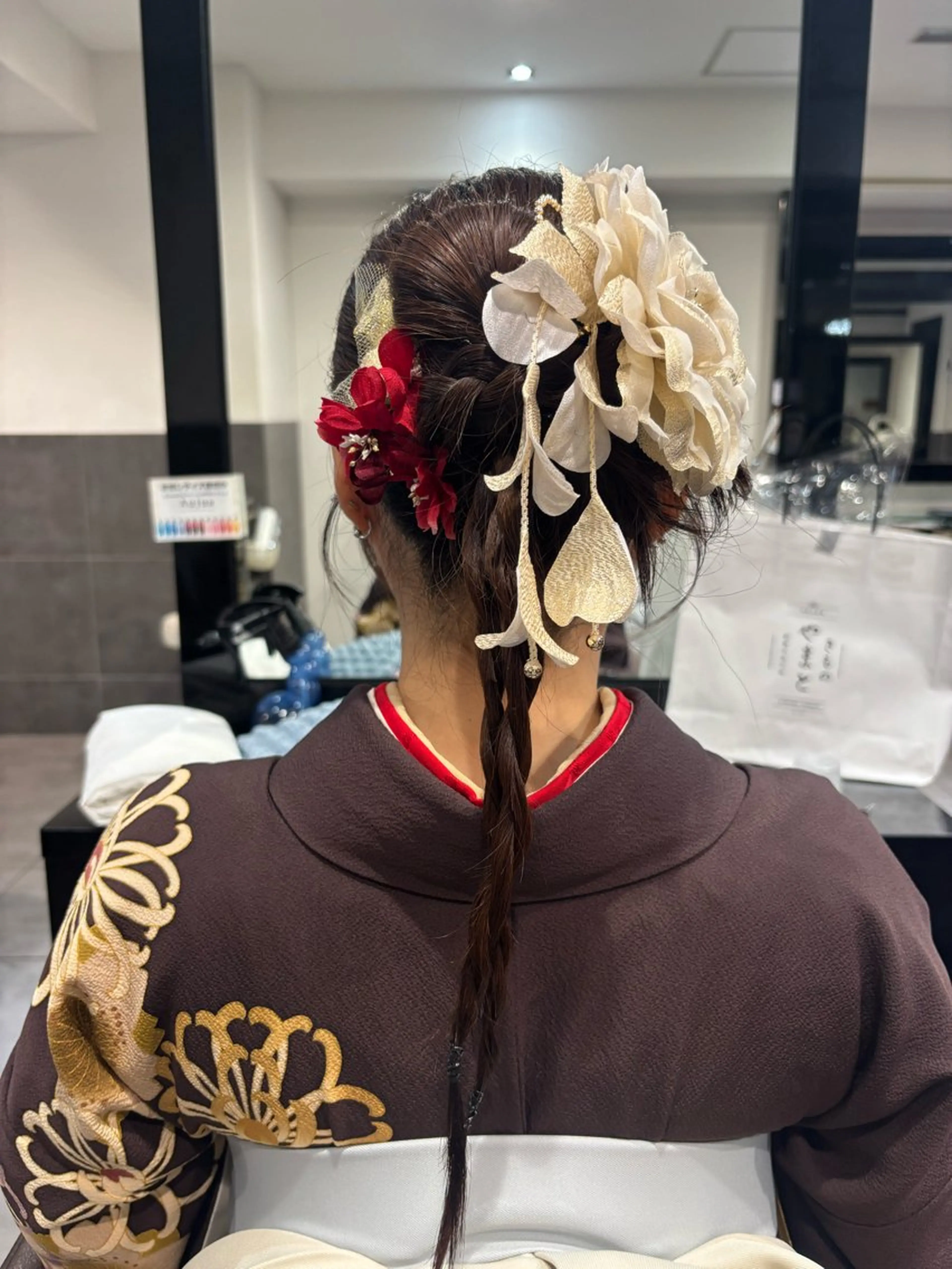 ミディアム ヘアセット 🫧オリーブカラー/ 小冬🎀のヘアスタイル