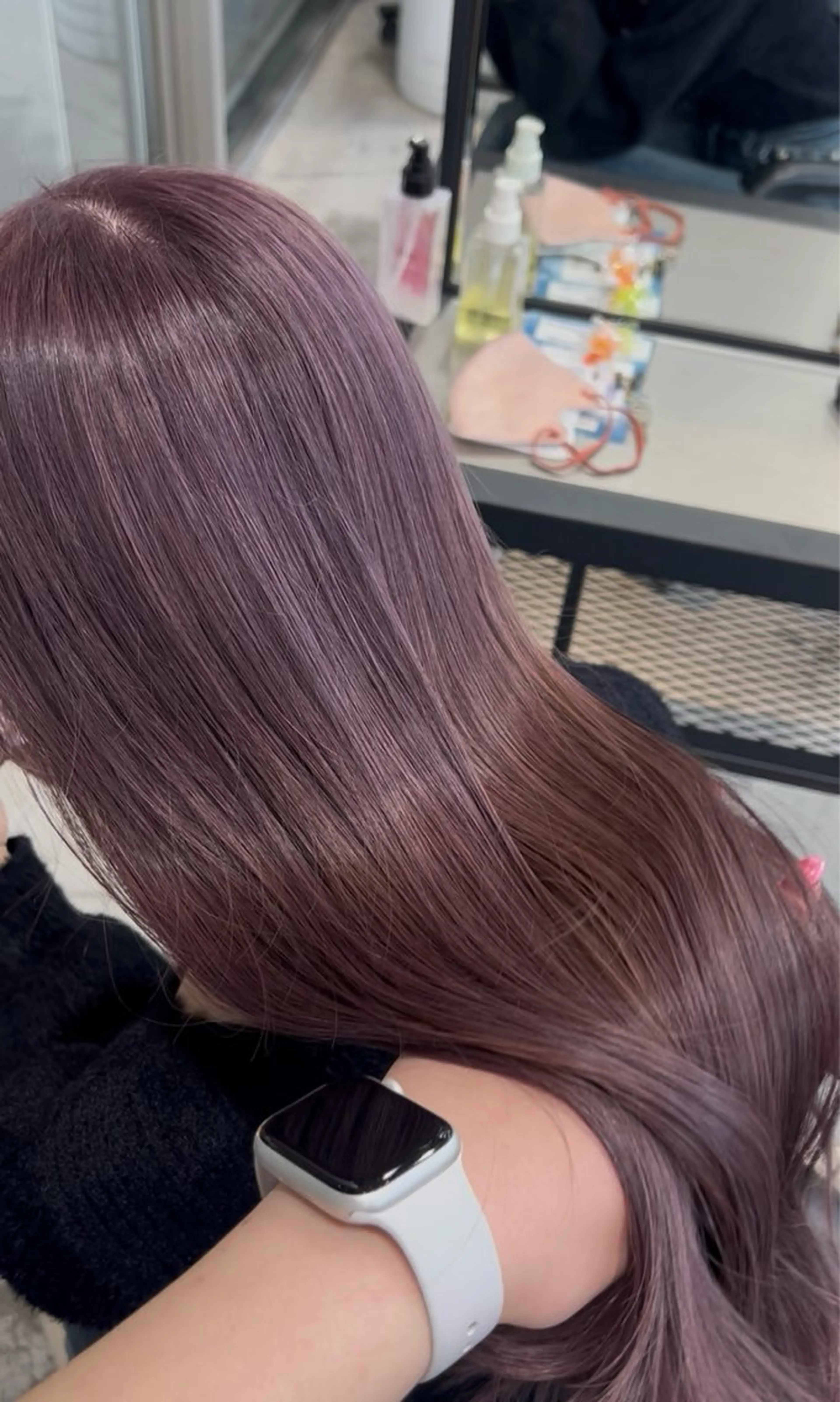 ロング カラー ヘアアレンジ ベージュカラー ラベンダーカラー ラベンダーベージュ ピンクカラー ピンクラベンダー ヘアカラー 🎀艶ハイトーン モテ髪🎀さや💜のヘアスタイル