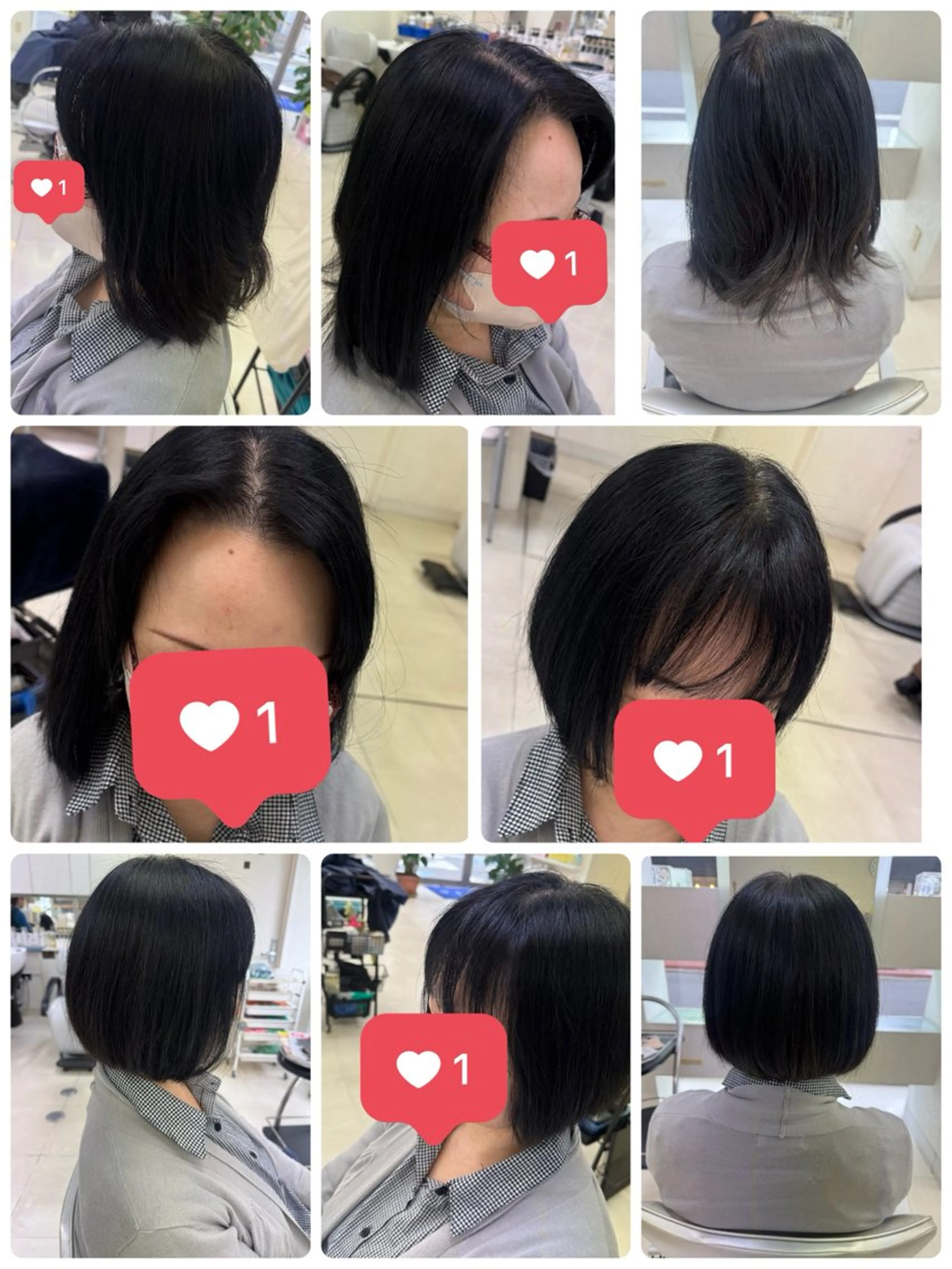 セミロング ボブ タカハシ リナのヘアスタイル