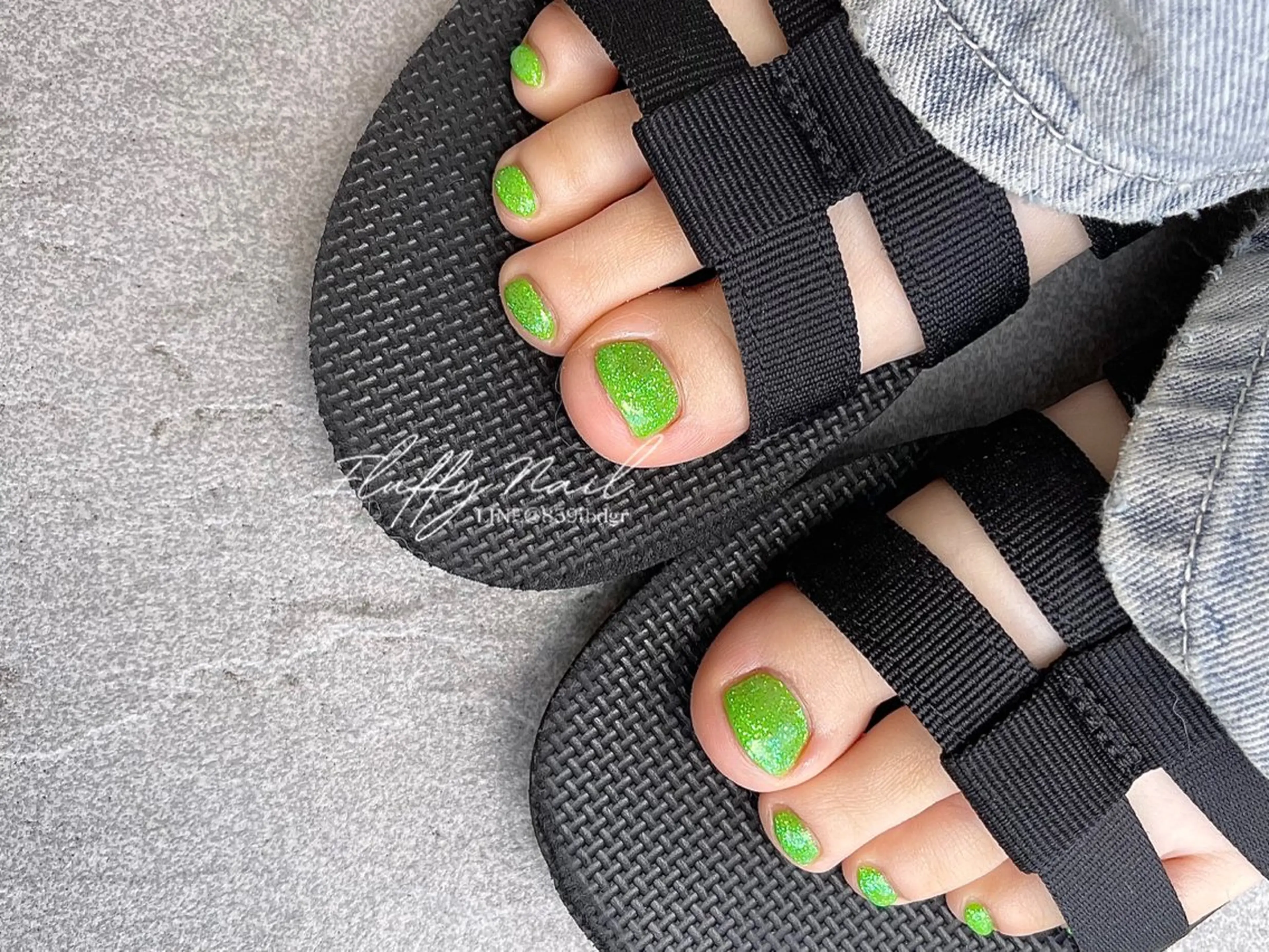 【フット】ワンカラーの写真