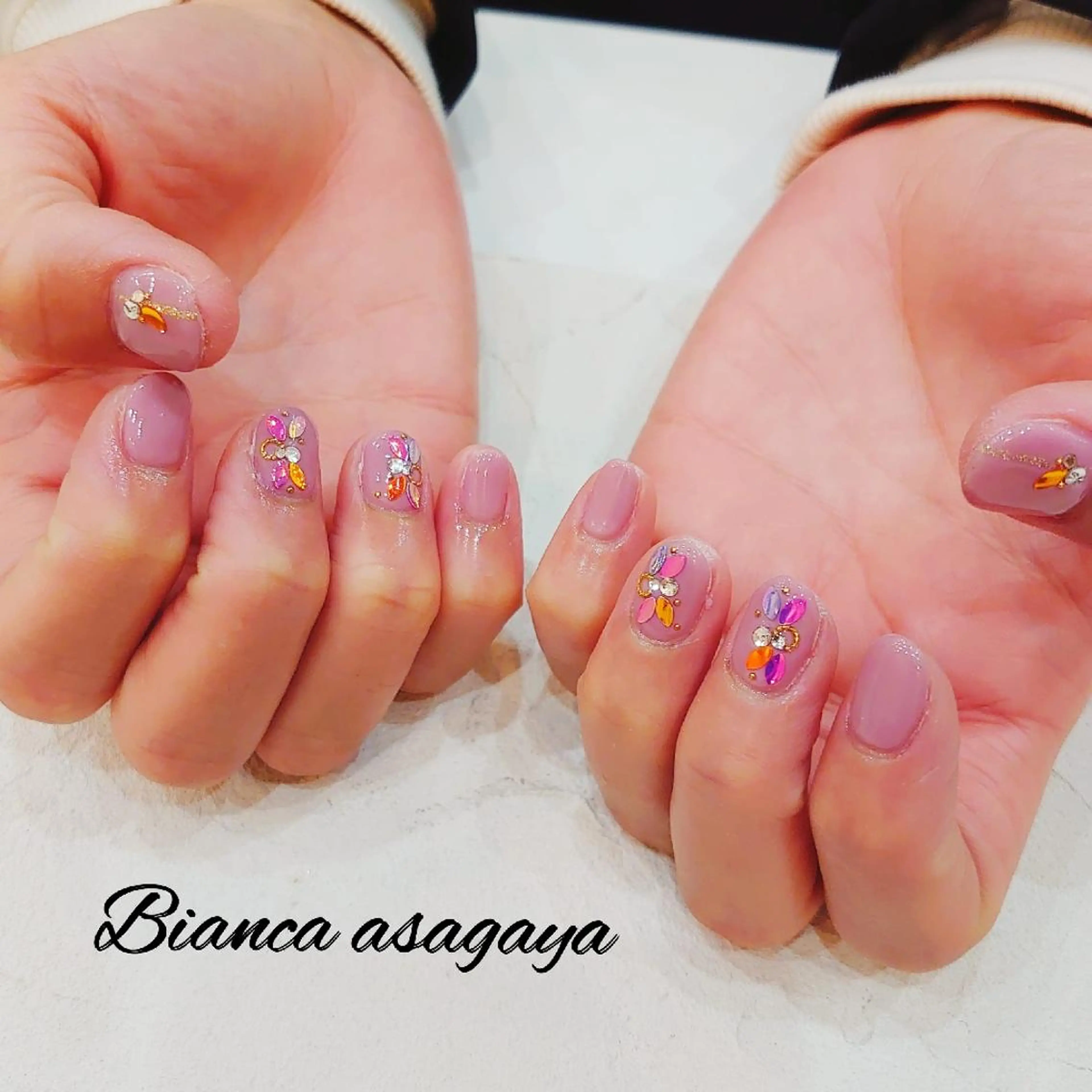 【ハンドネイル】ハンド定額デザインサンプル☆¥6500【阿佐ヶ谷/パラジェル人気店】の写真