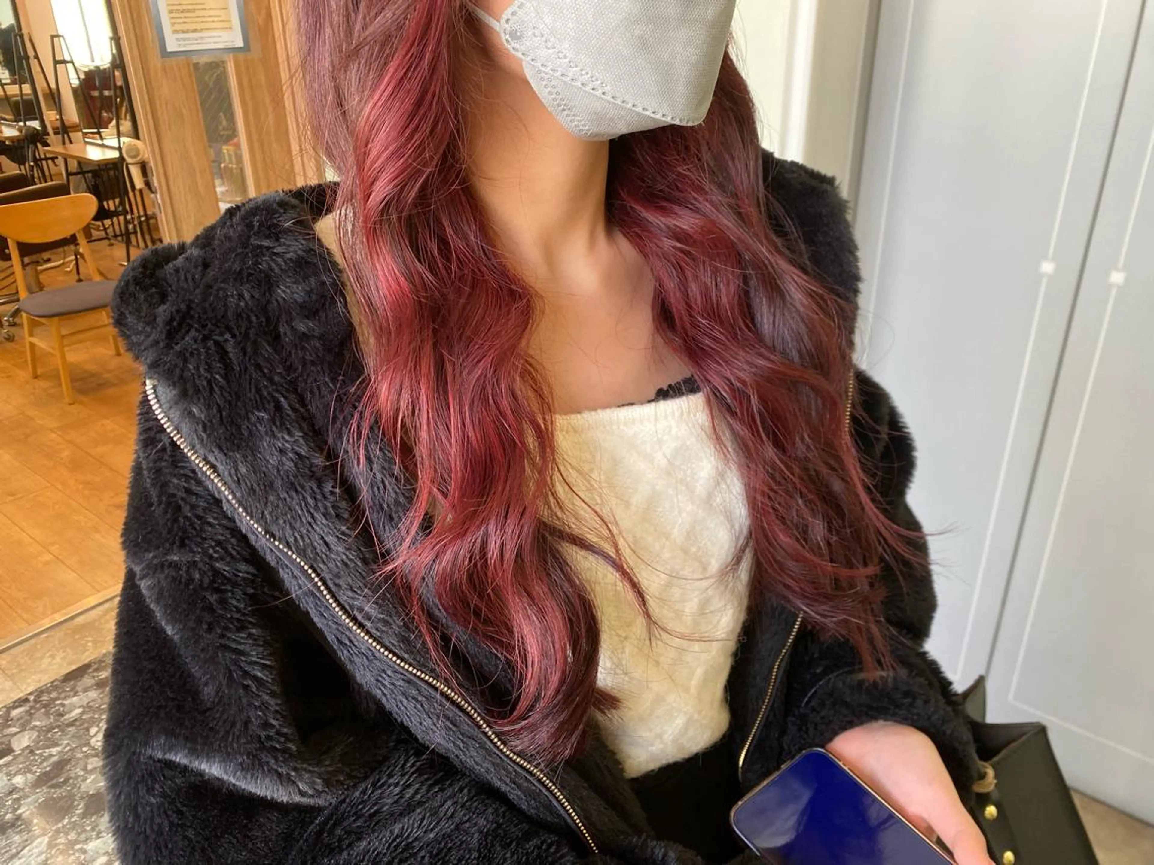 セミロング カット ヘアカラー トリートメント NUMBER 天王寺YUYAのヘアスタイル