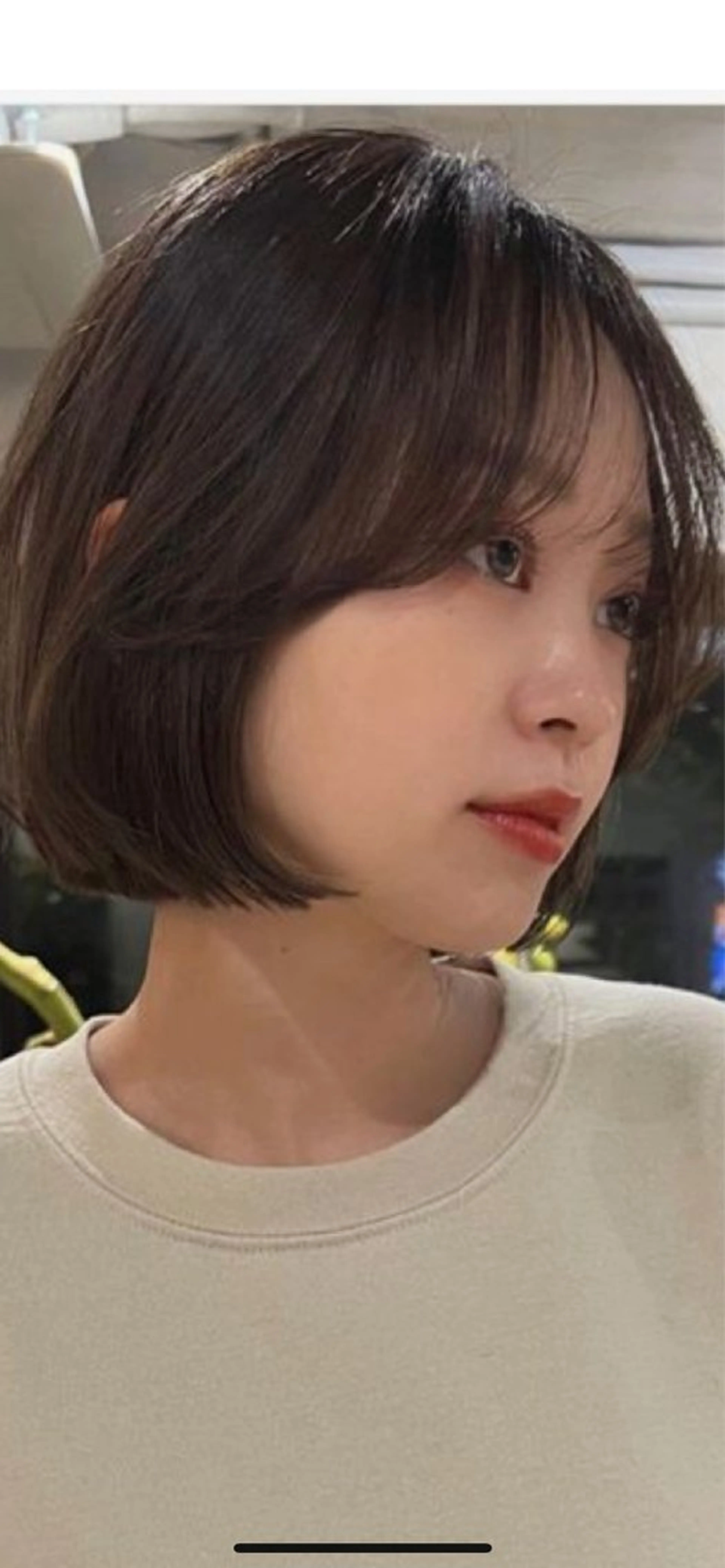 ミディアム ボブ カット ブリーチなし/透明感 /ショート/大世のヘアスタイル