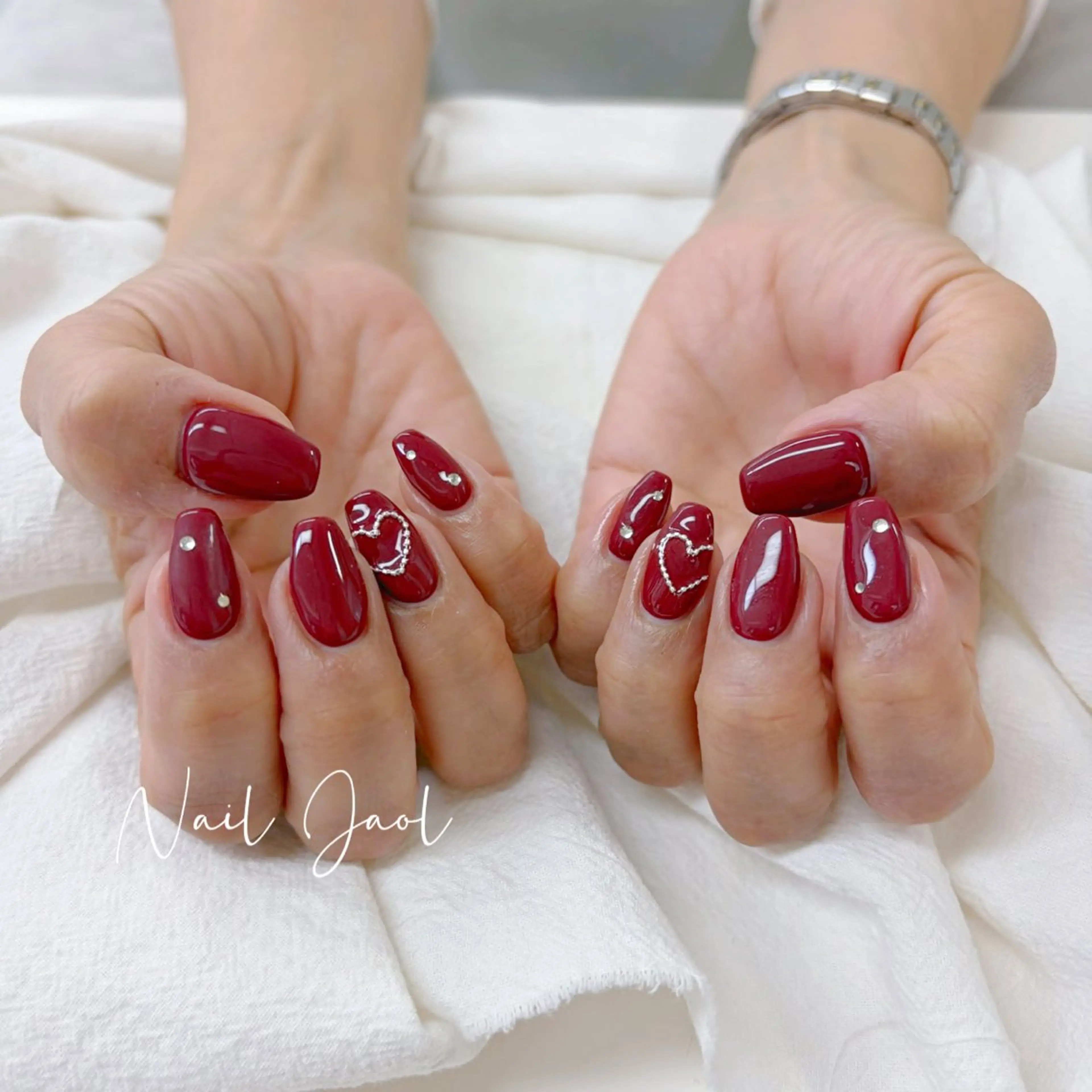 ミディアム 韓国風ヘア ハンドネイル nail jaol池袋店所属・ネイルJaol 池袋のネイルデザイン