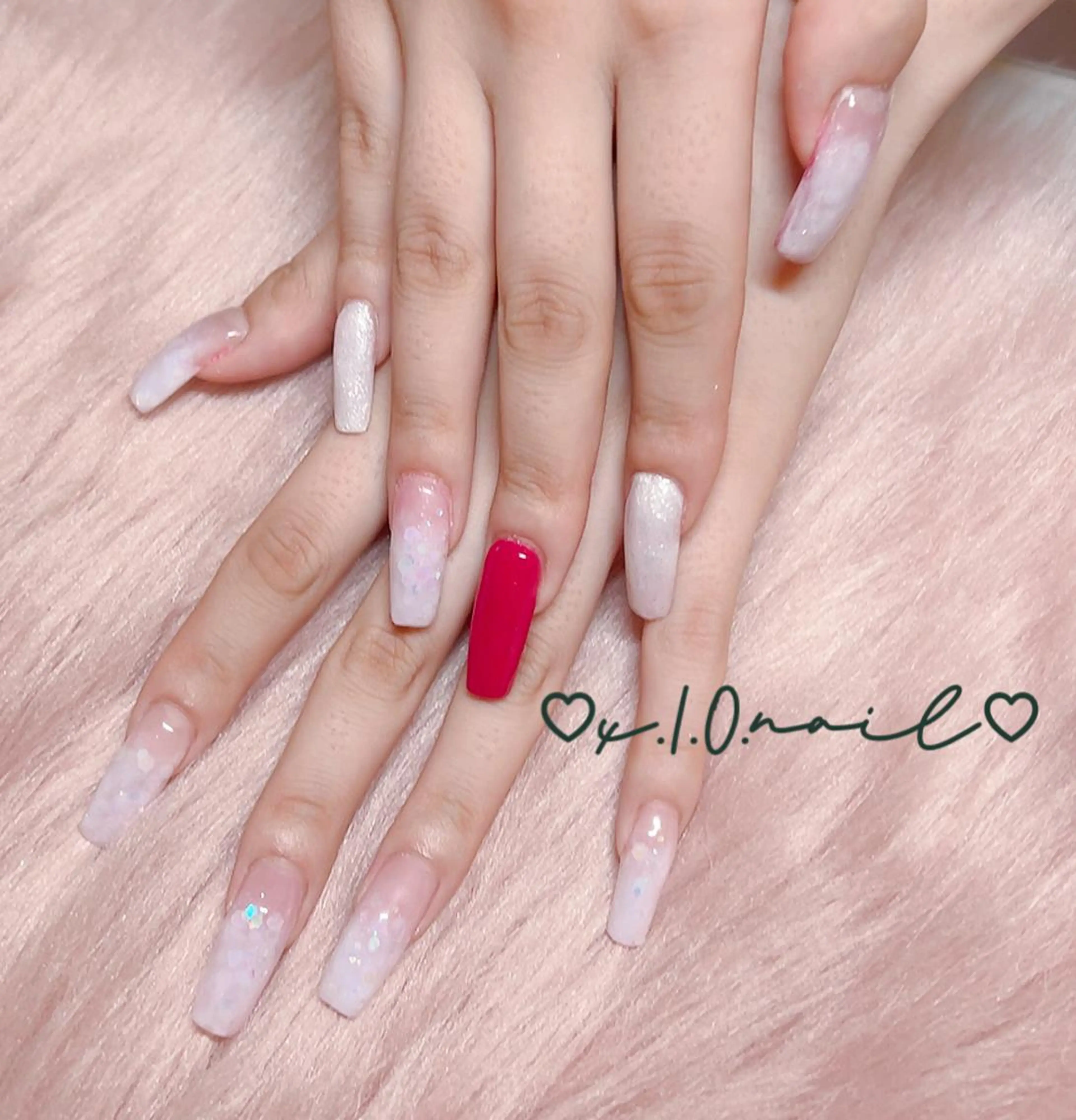 ネイル アニマル柄 アートネイル ニュアンスネイル ネイルチップ ハンドネイル x.1.0.nail ♡Cのネイルデザイン