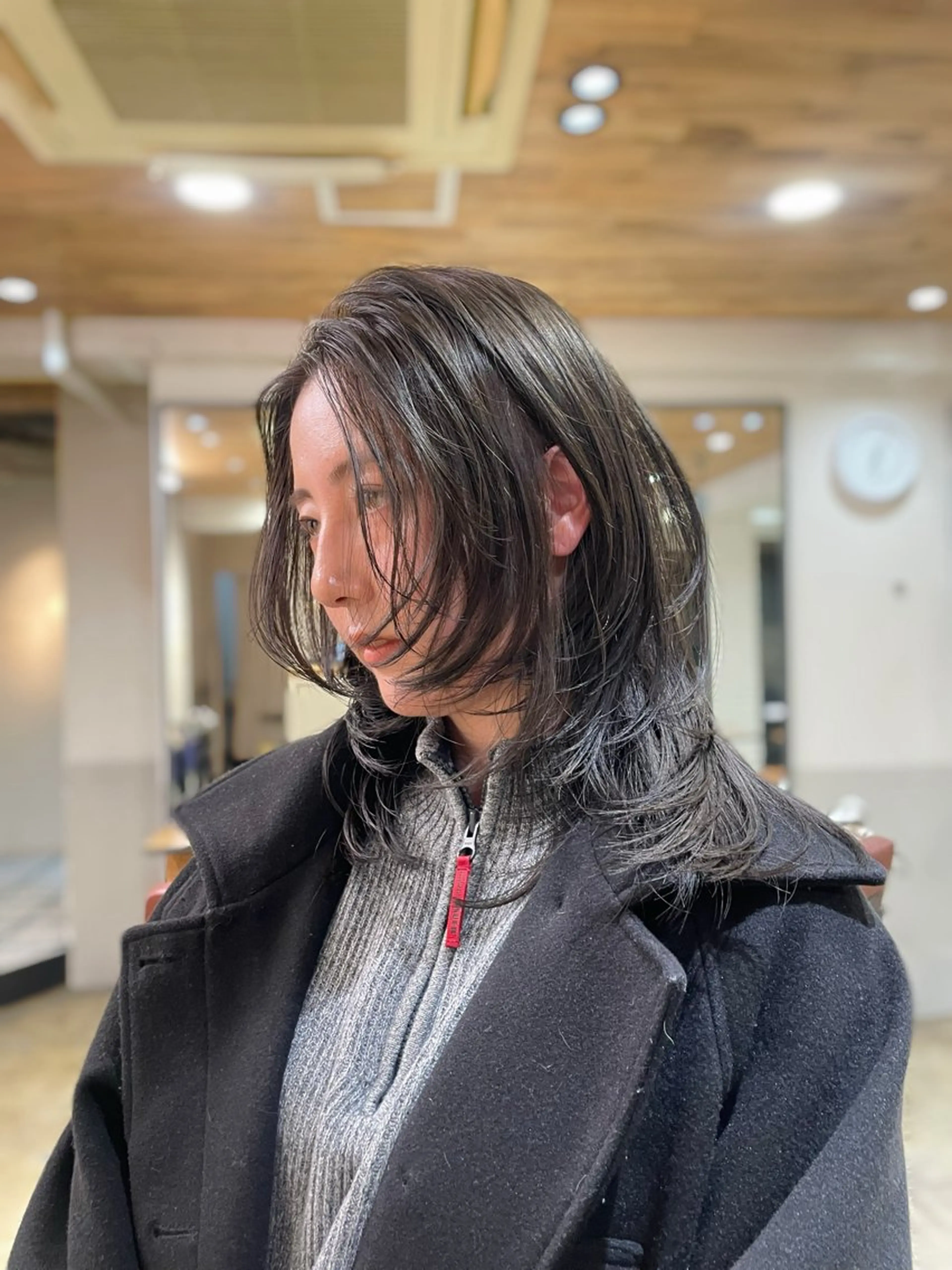 ミディアム カラー カット ヘアカラー トリートメント レイヤー/透明感 カラー/Tamakiのヘアスタイル